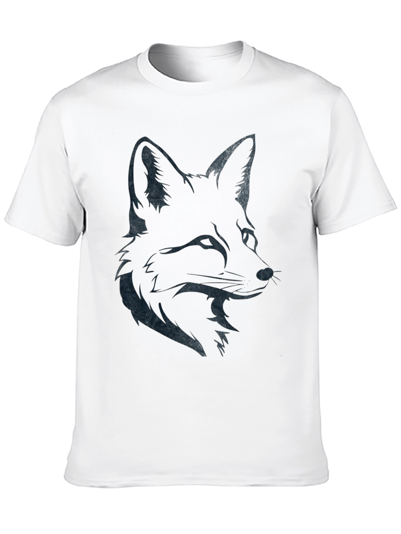 Fox Graphic Print Crew Neck T-Shirt