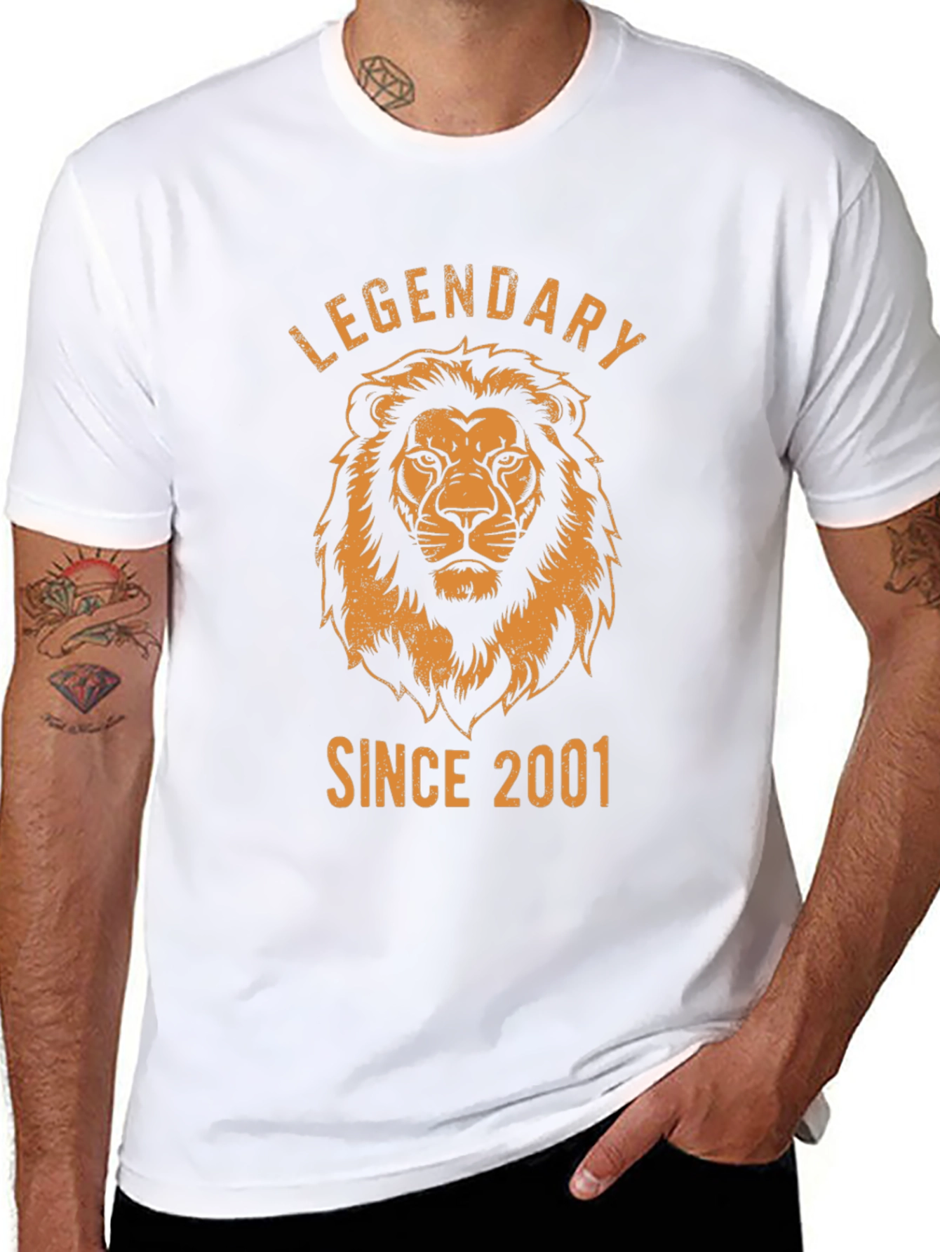 Legendary Since 2001 Lion Graphic T-Shirt
