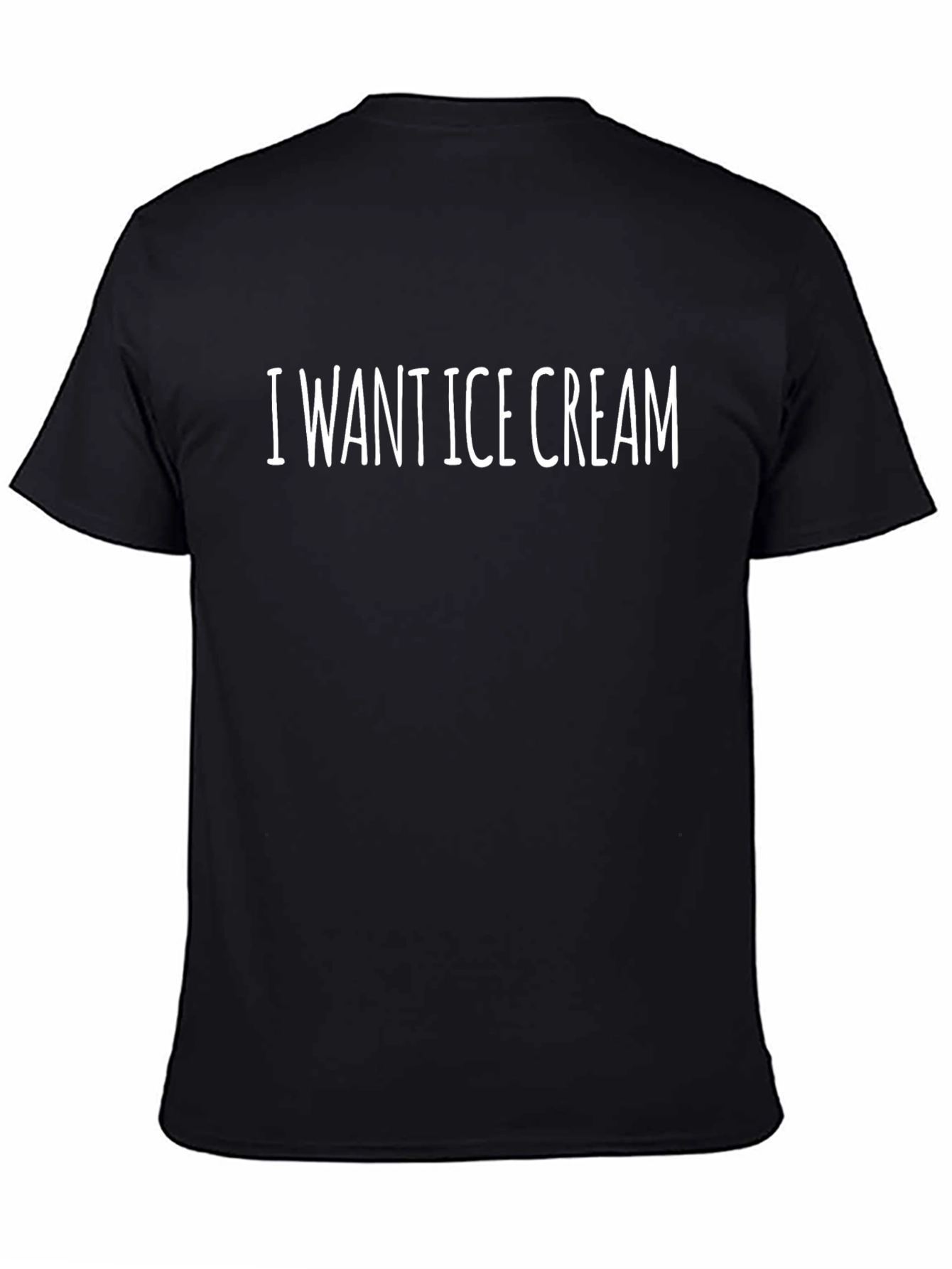 I Want Ice Cream Funny Graphic Tee