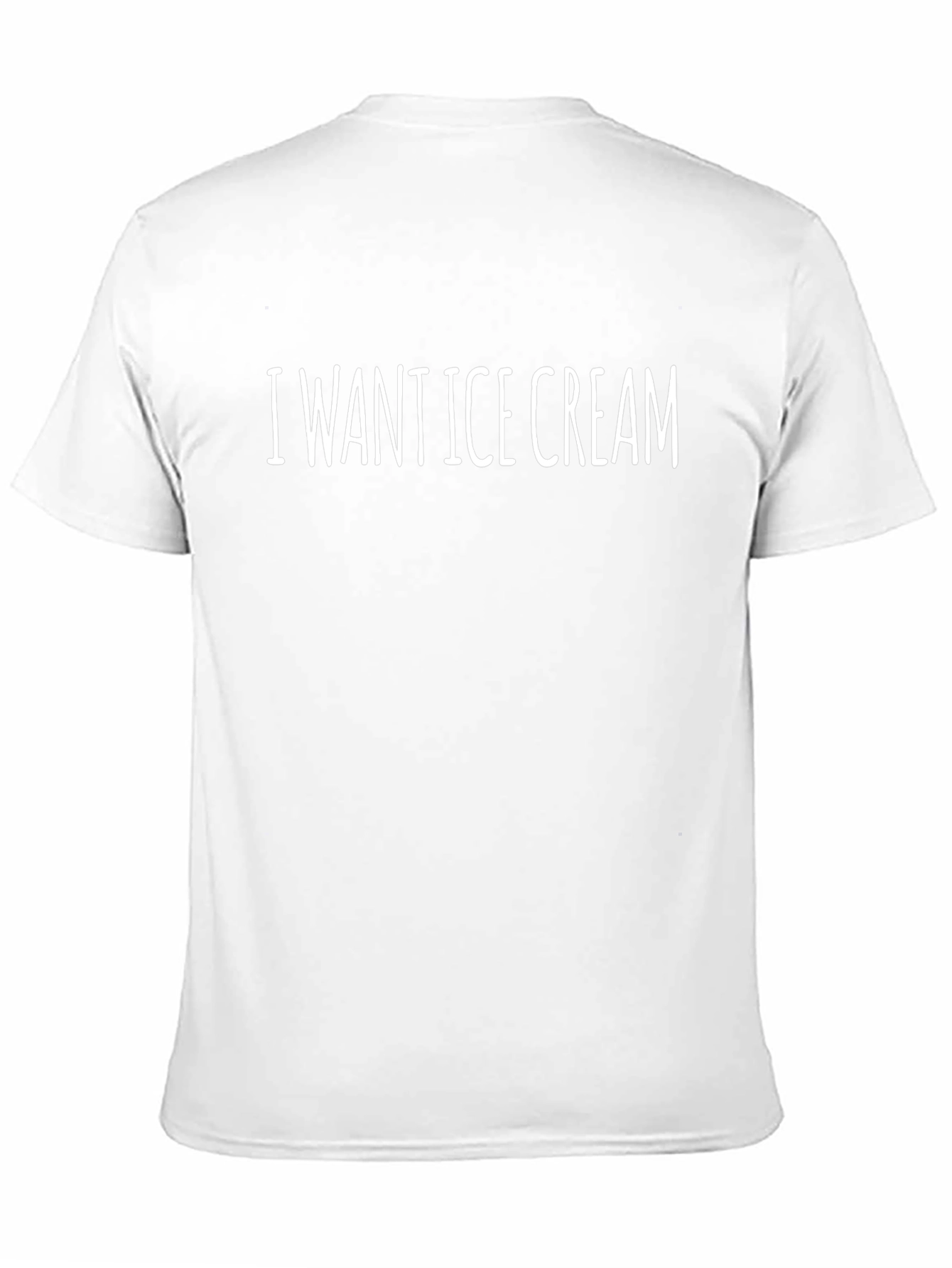 I Want Ice Cream Funny Graphic Tee