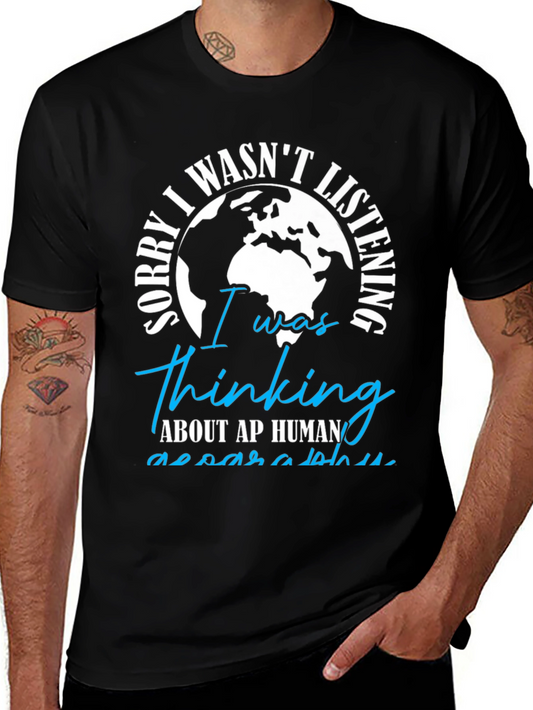 Thinking AP Human Geography Black T-Shirt