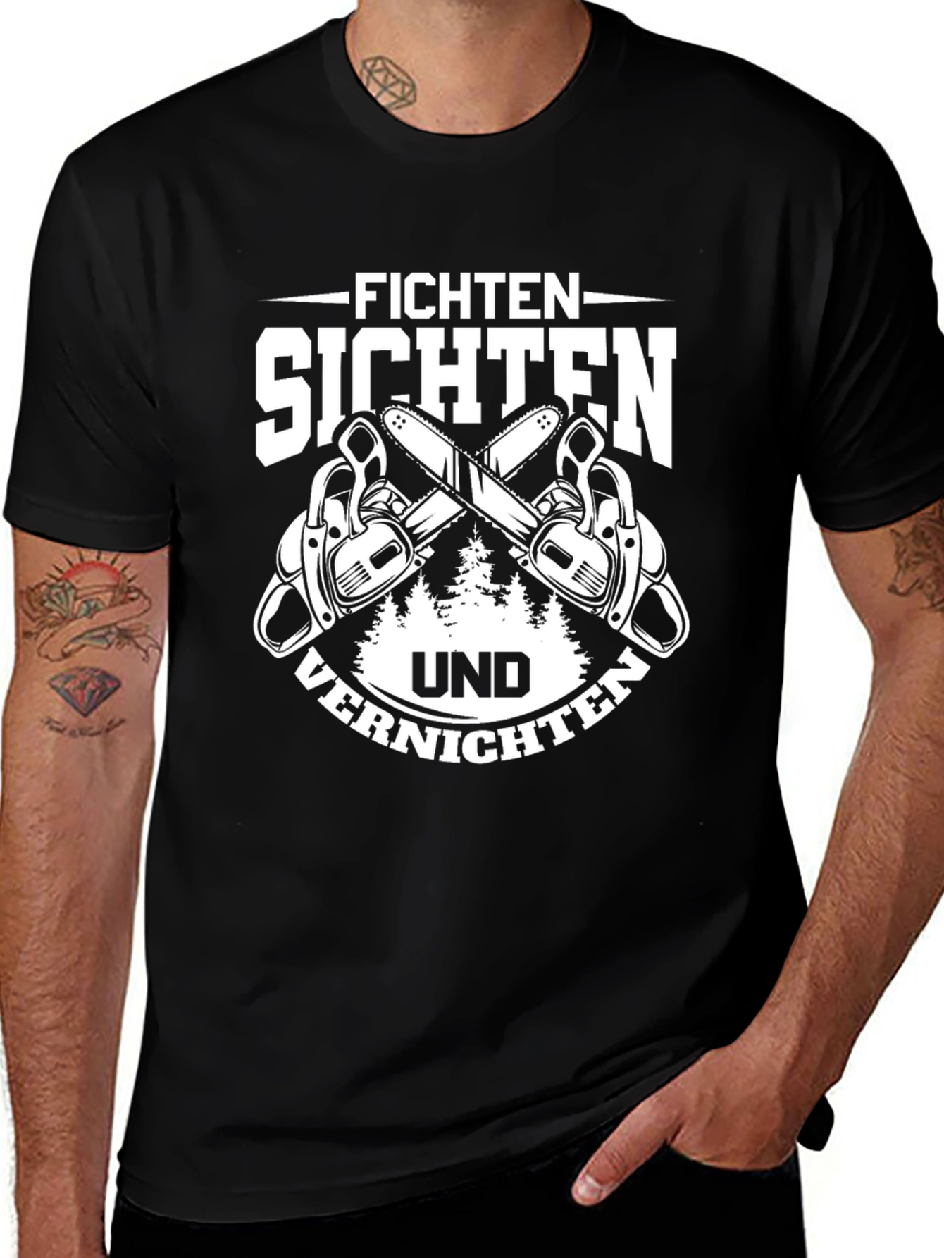 Fichten Sichten Und Vernichten T-Shirt