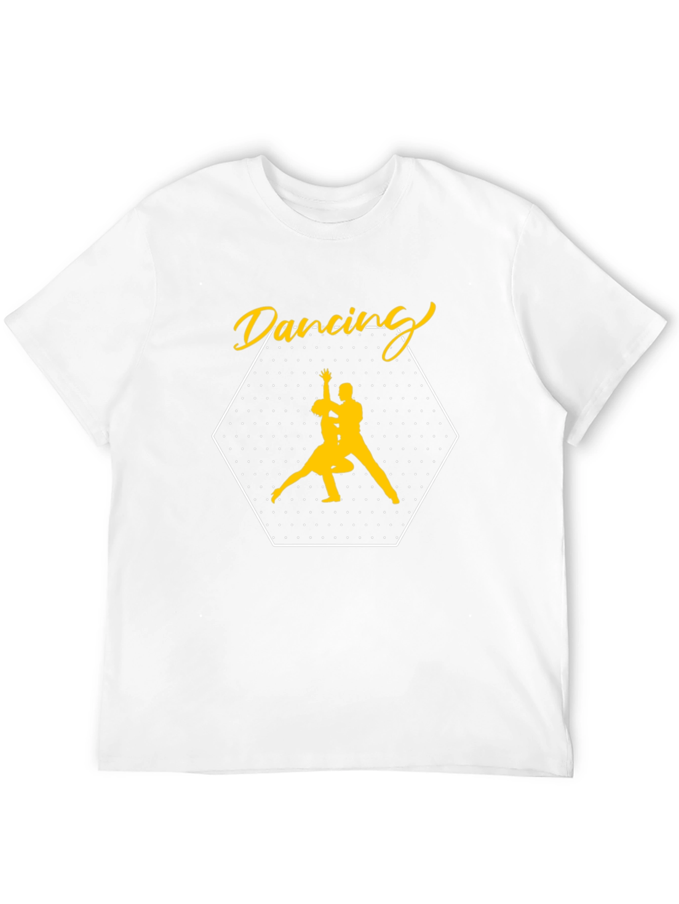Dancing Couple Graphic Tee - Stylish Black T-Shirt