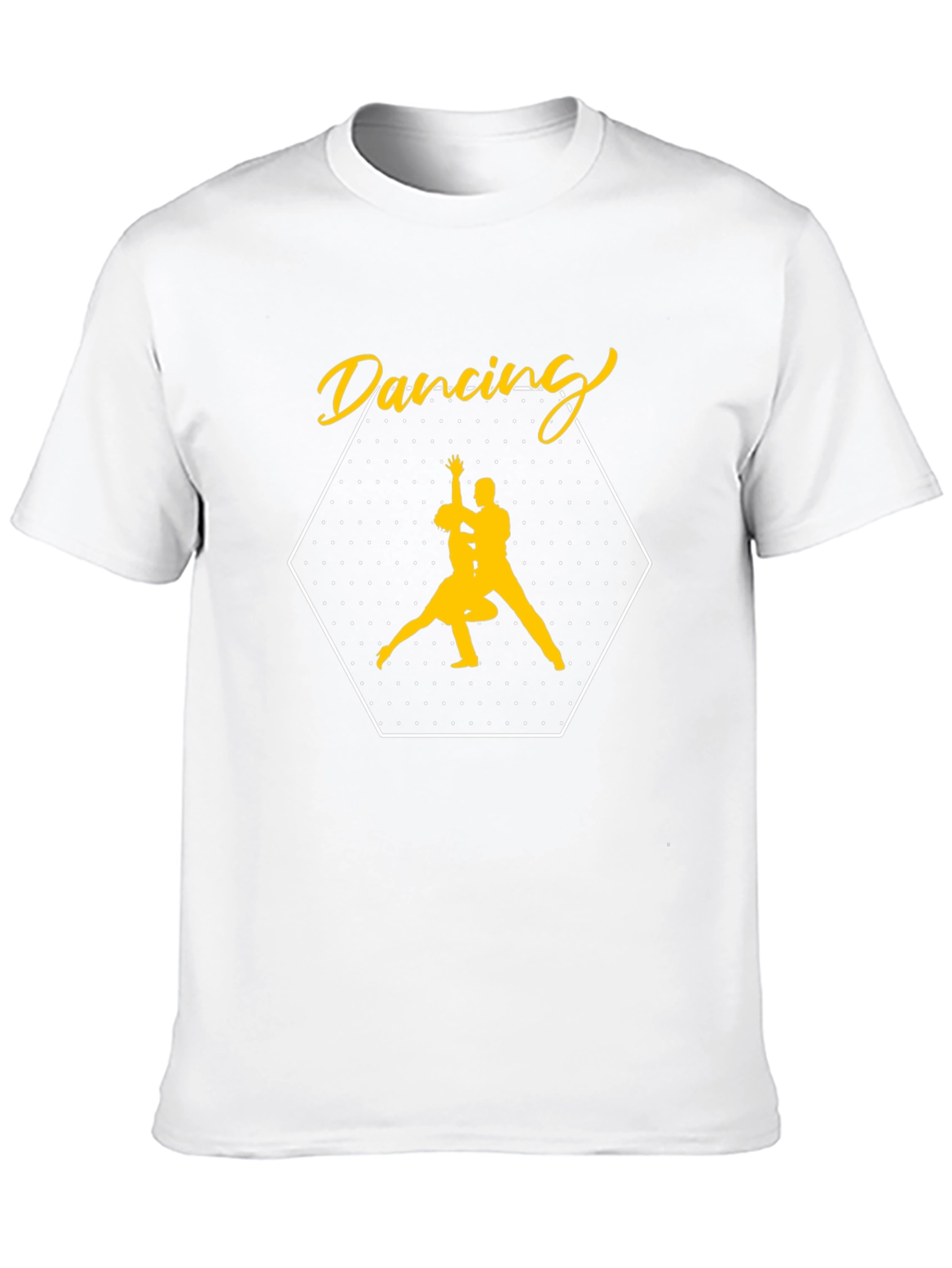 Dancing Couple Graphic Tee - Stylish Black T-Shirt