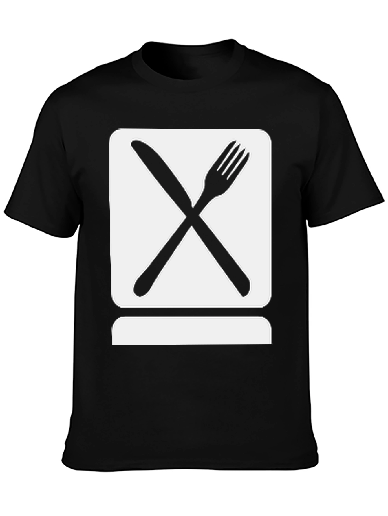 Dine In Style: Crossed Cutlery Graphic Tee