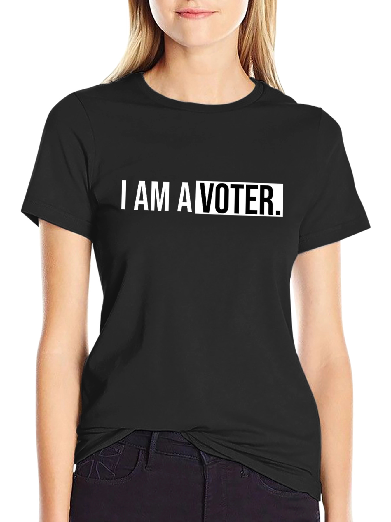 I am a Voter Black T-Shirt