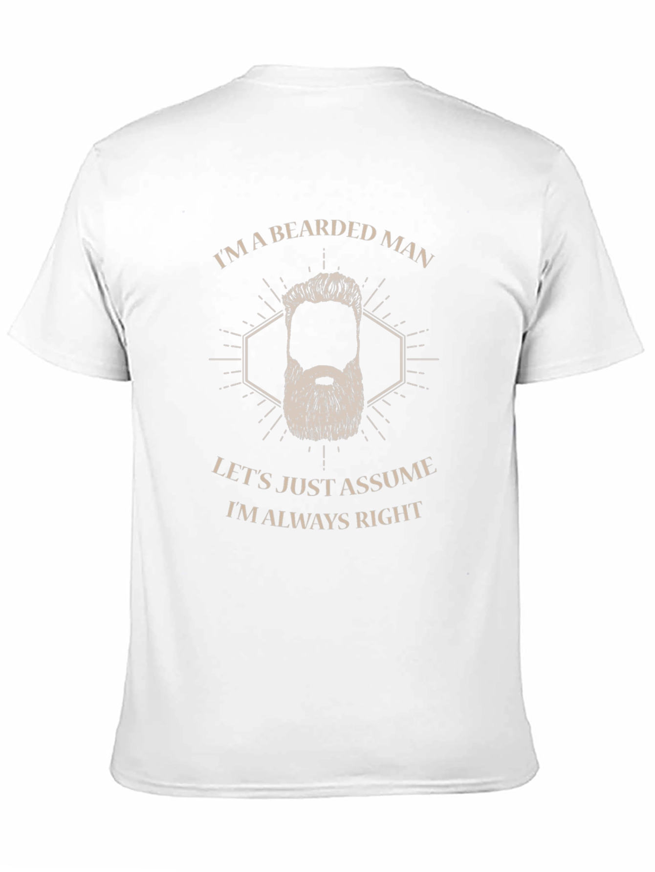 Bearded Man Always Right Graphic Tee
