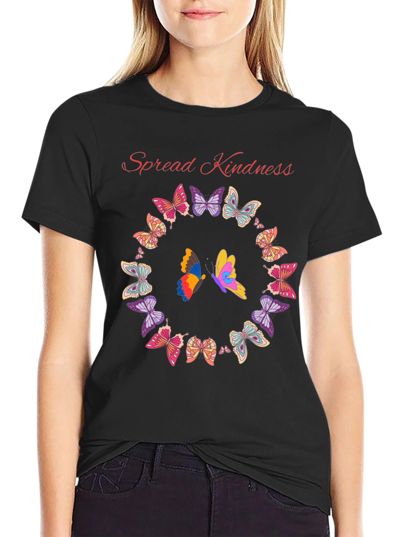 Kindness Butterfly Graphic Tee - Spread Positivity