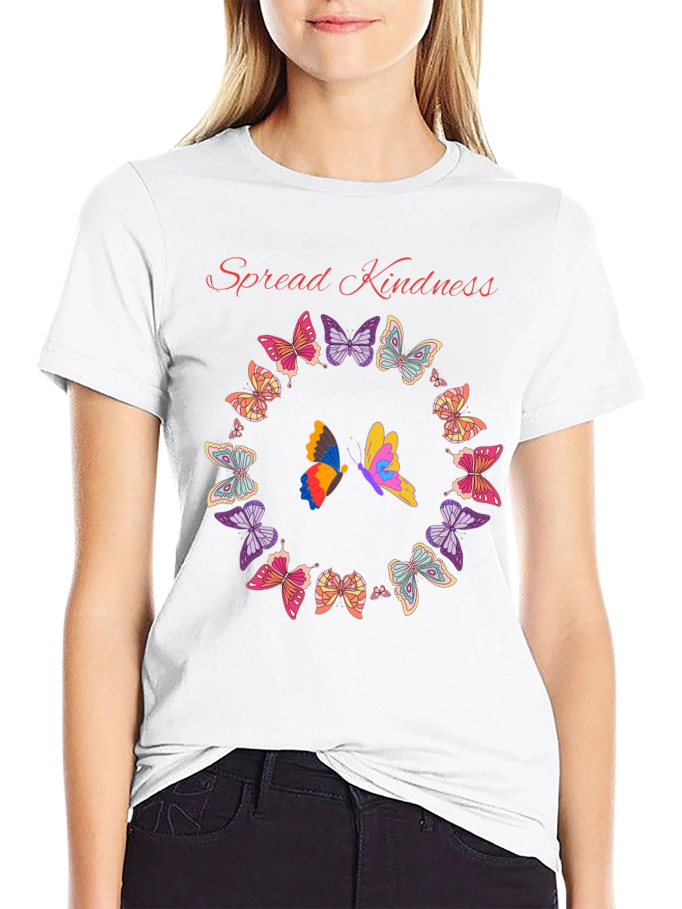 Kindness Butterfly Graphic Tee - Spread Positivity