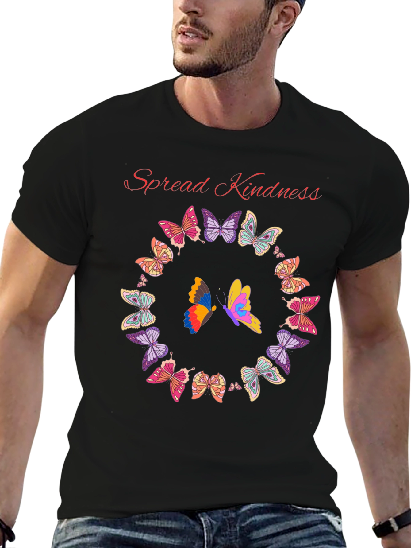 Kindness Butterfly Graphic Tee - Spread Positivity
