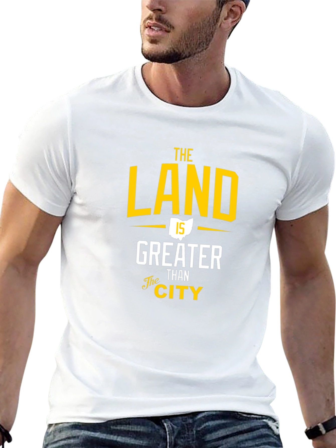 The Land is Greater Than The City Graphic Tee