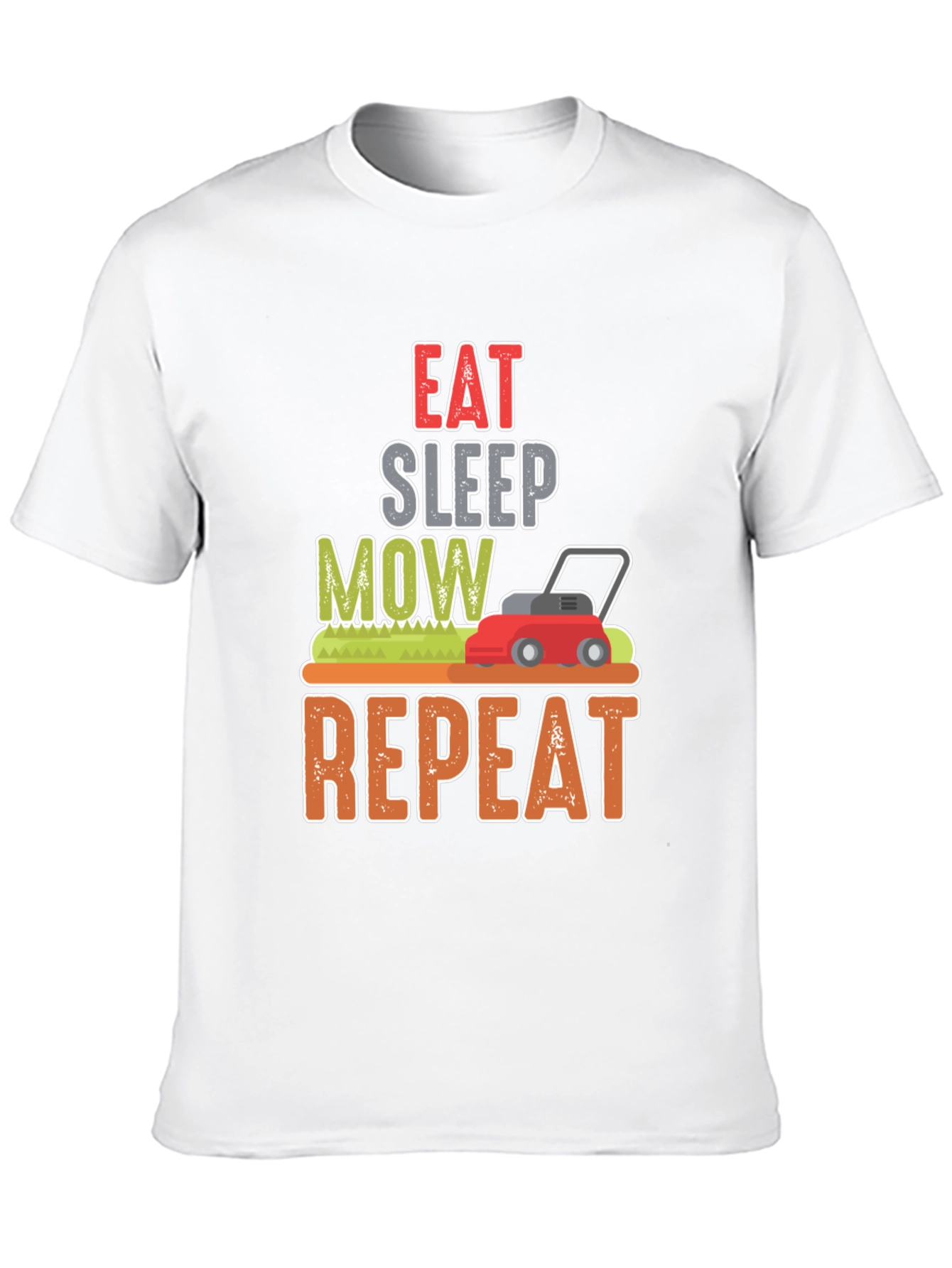 Eat Sleep Mow Repeat Funny Lawn Mowing T-Shirt