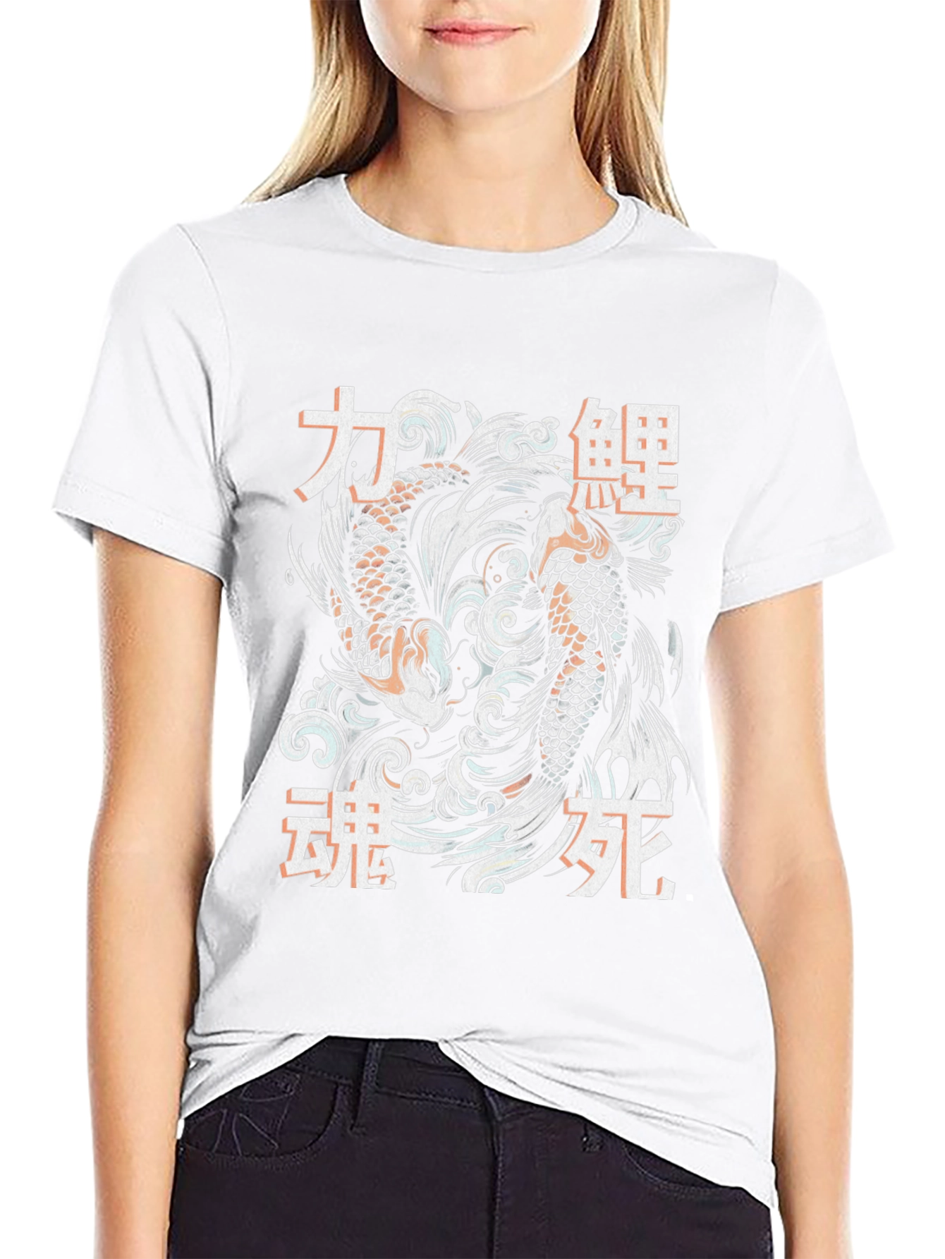 Koi Fish Graphic Tee - Japanese Style