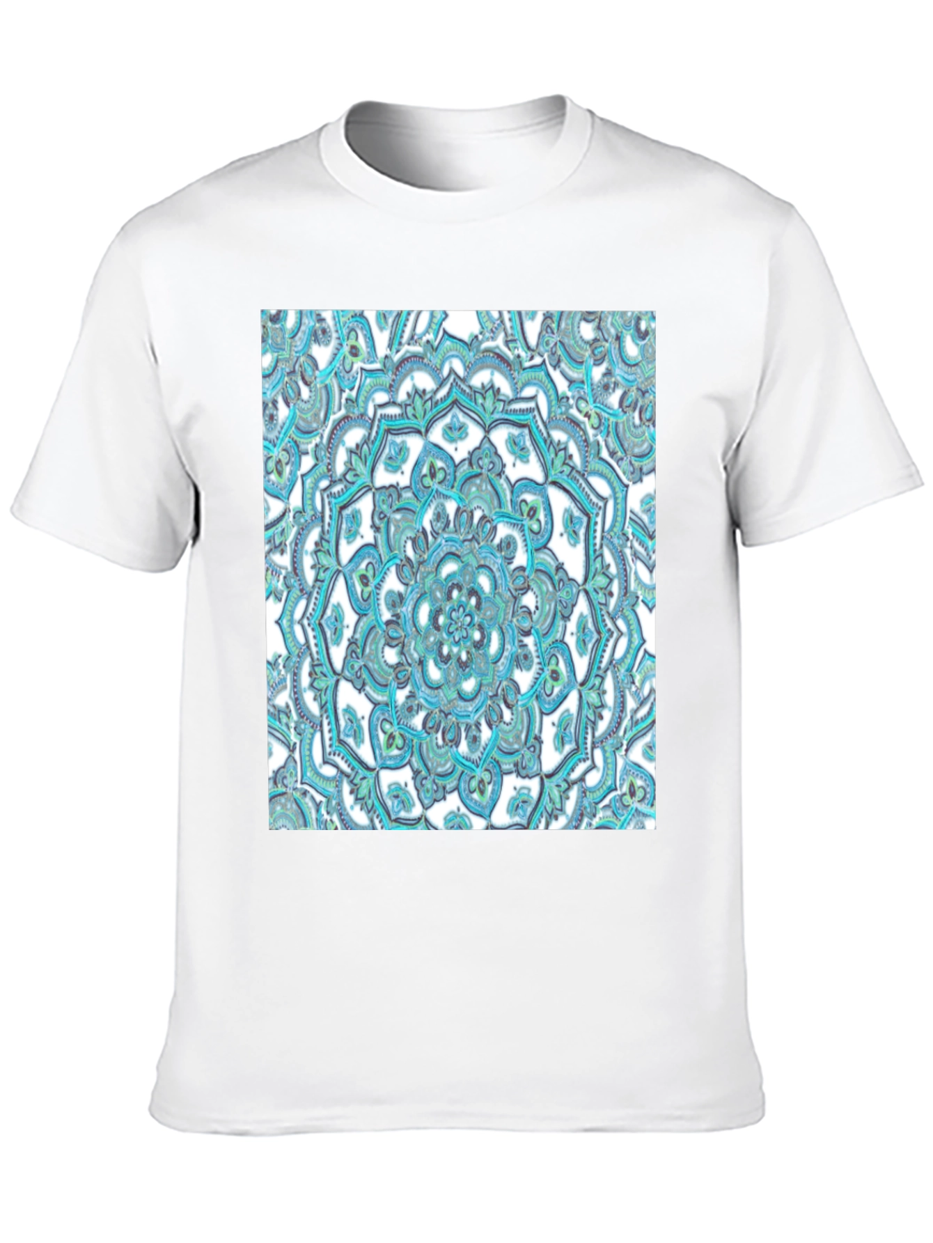 Mandala Graphic Tee - Soft Black Cotton T-Shirt