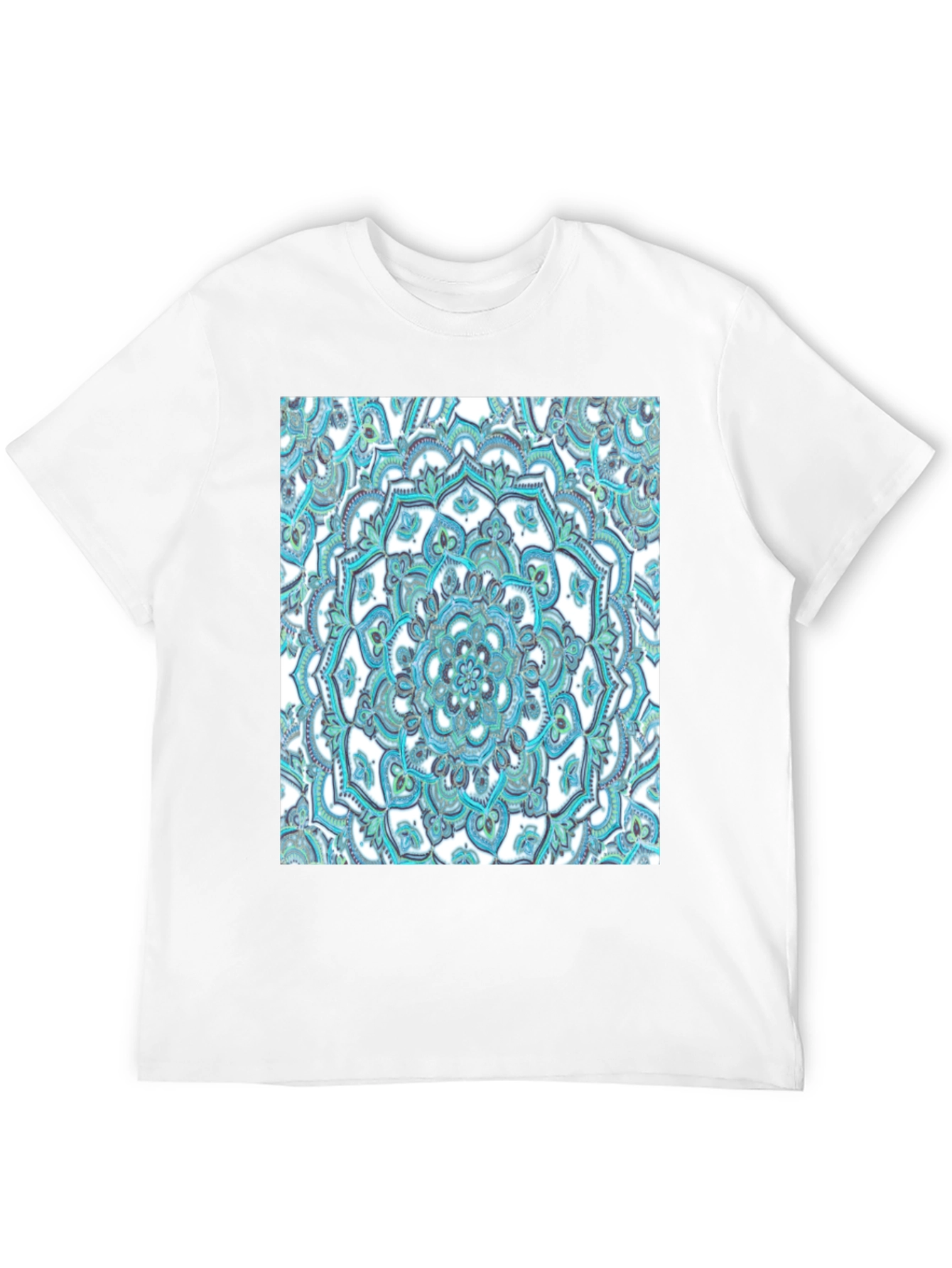 Mandala Graphic Tee - Soft Black Cotton T-Shirt