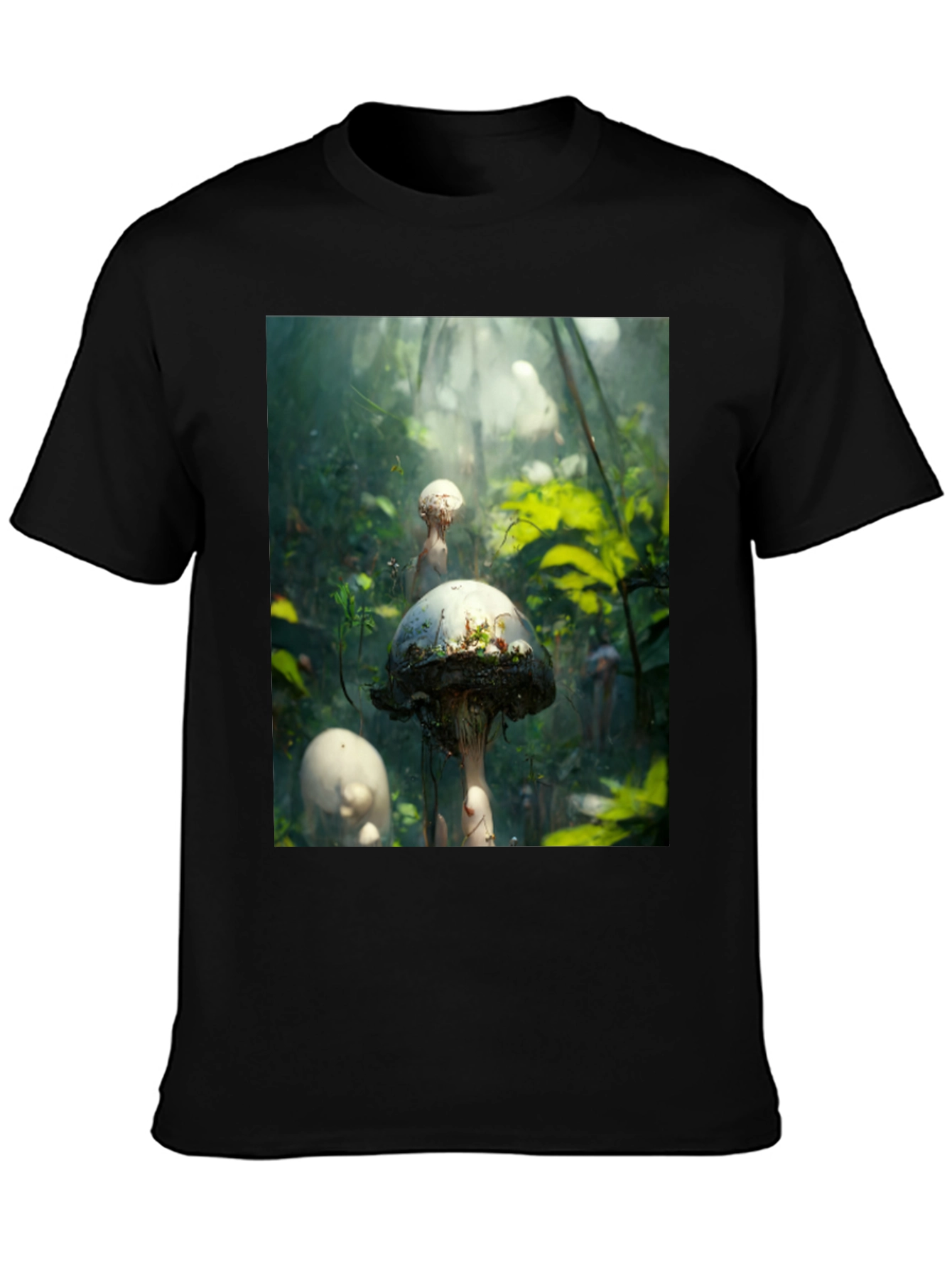 Mushroom Forest Graphic Tee - Nature Inspired Style