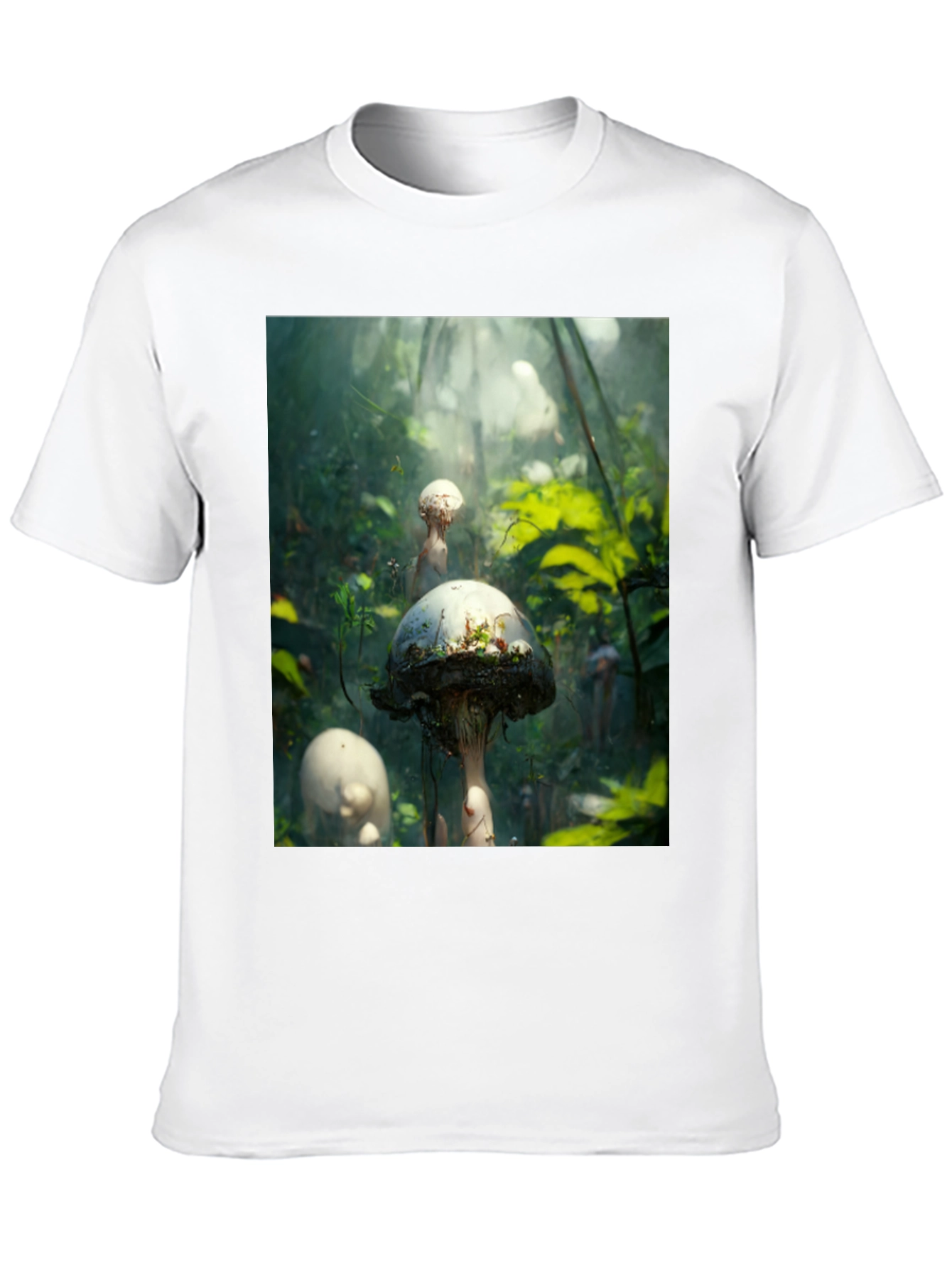 Mushroom Forest Graphic Tee - Nature Inspired Style