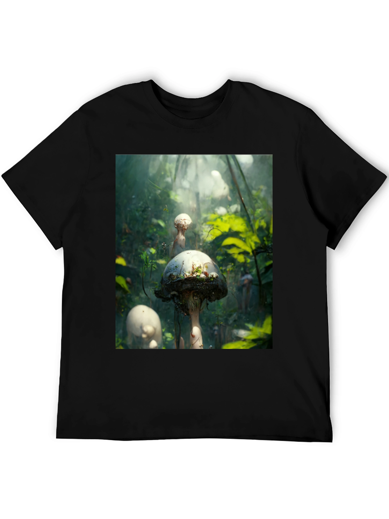 Mushroom Forest Graphic Tee - Nature Inspired Style