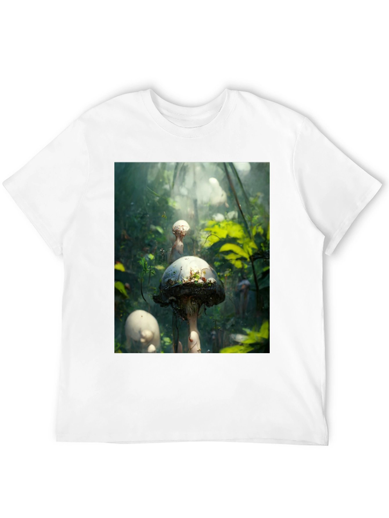 Mushroom Forest Graphic Tee - Nature Inspired Style