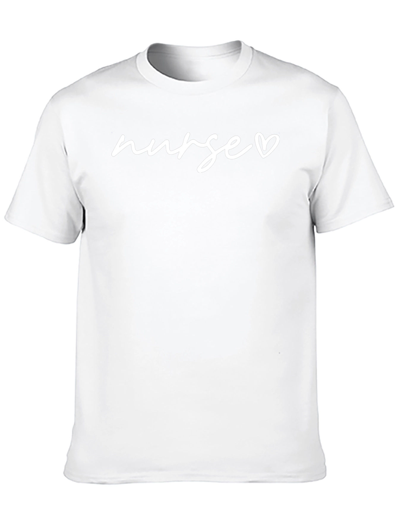 Nurse Heart T-Shirt - Black Short Sleeve