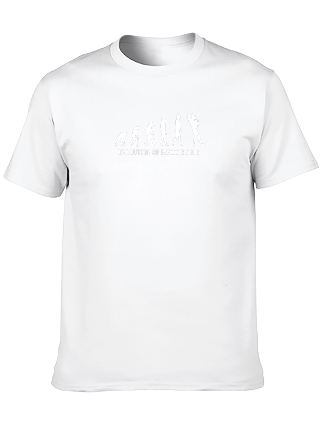 Evolution of Recorder Black Graphic Tee