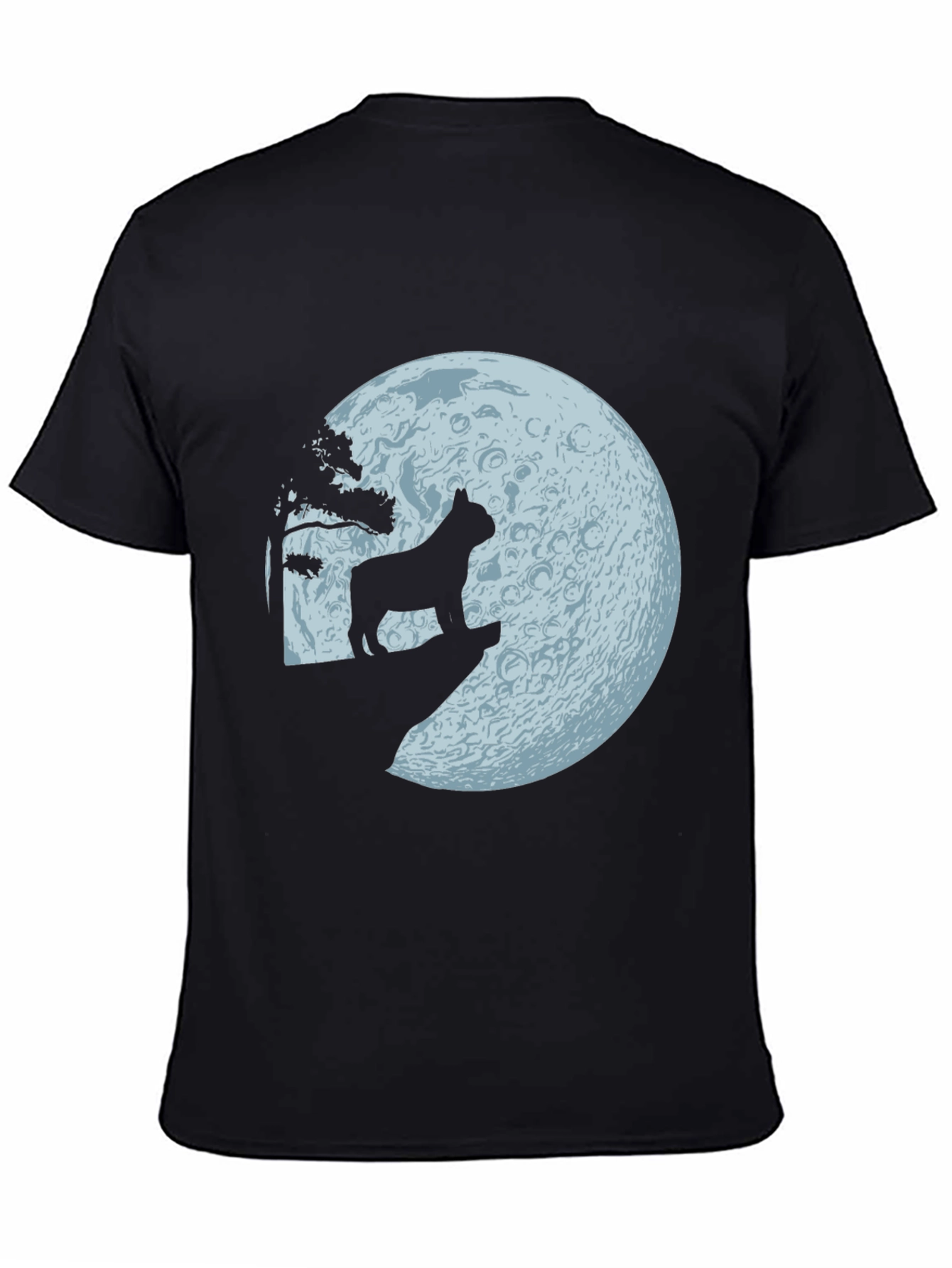 Dog Howling at Moon Graphic Tee