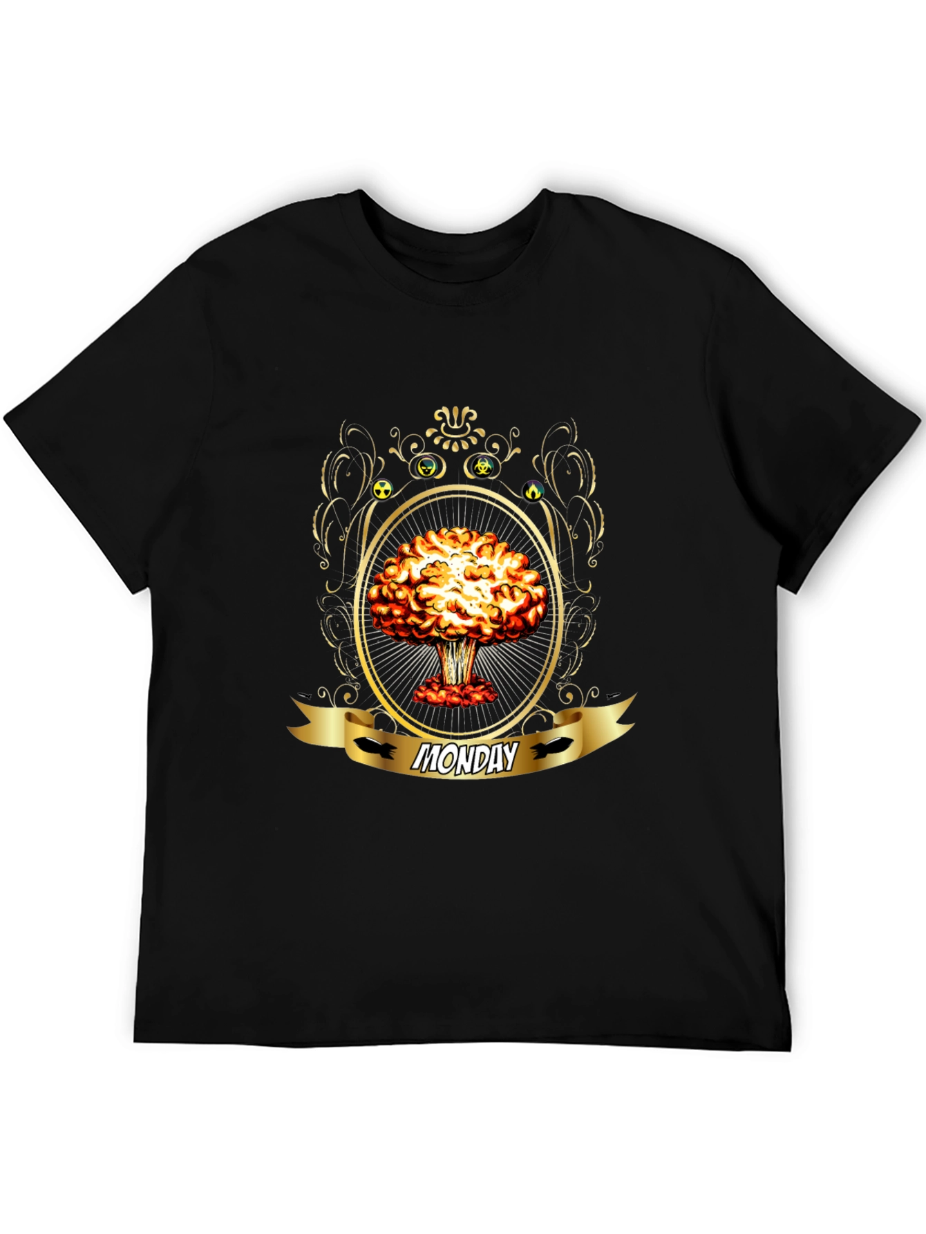 Monday Nuclear Explosion T-Shirt - Black