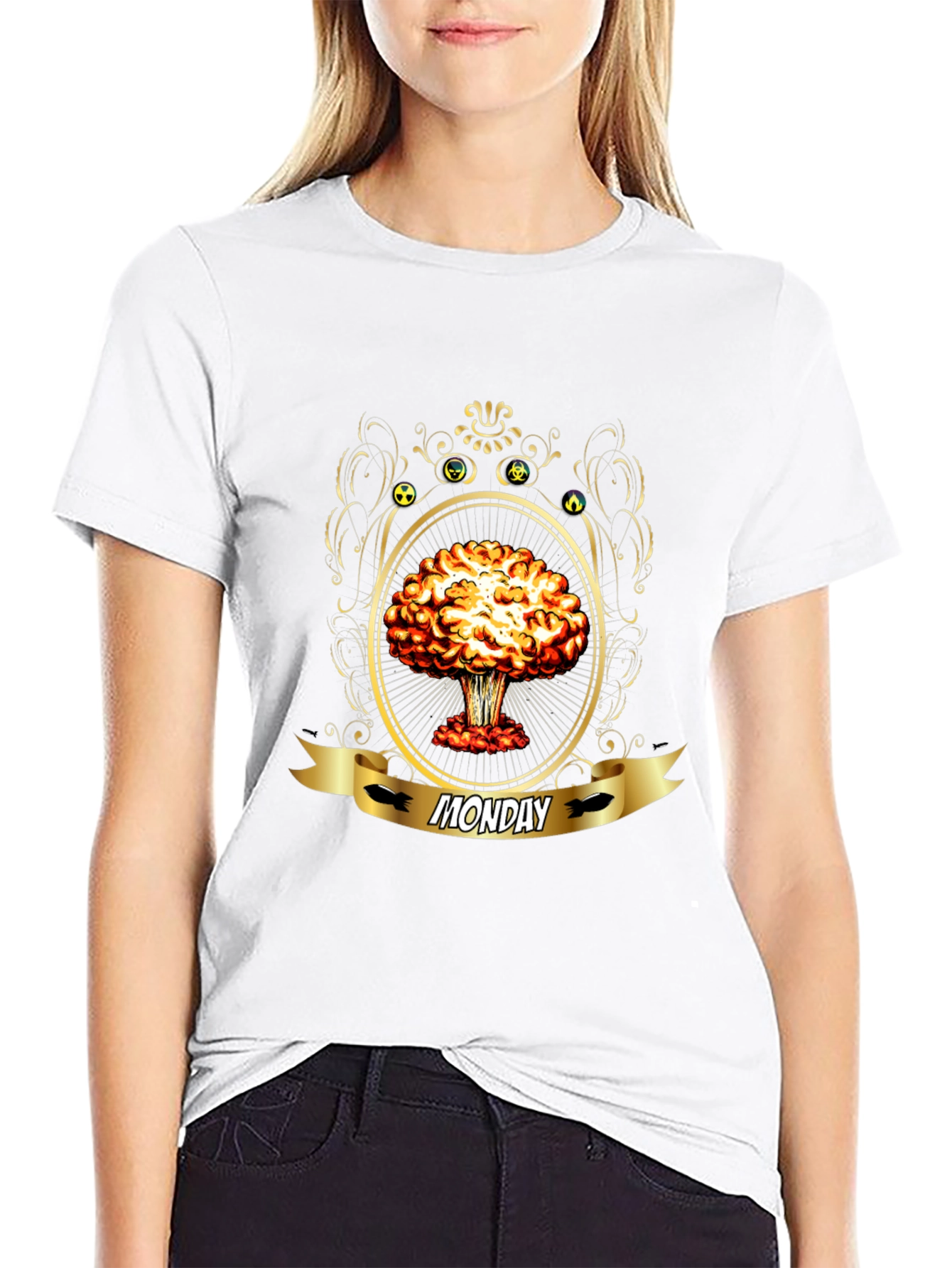 Monday Nuclear Explosion T-Shirt - Black