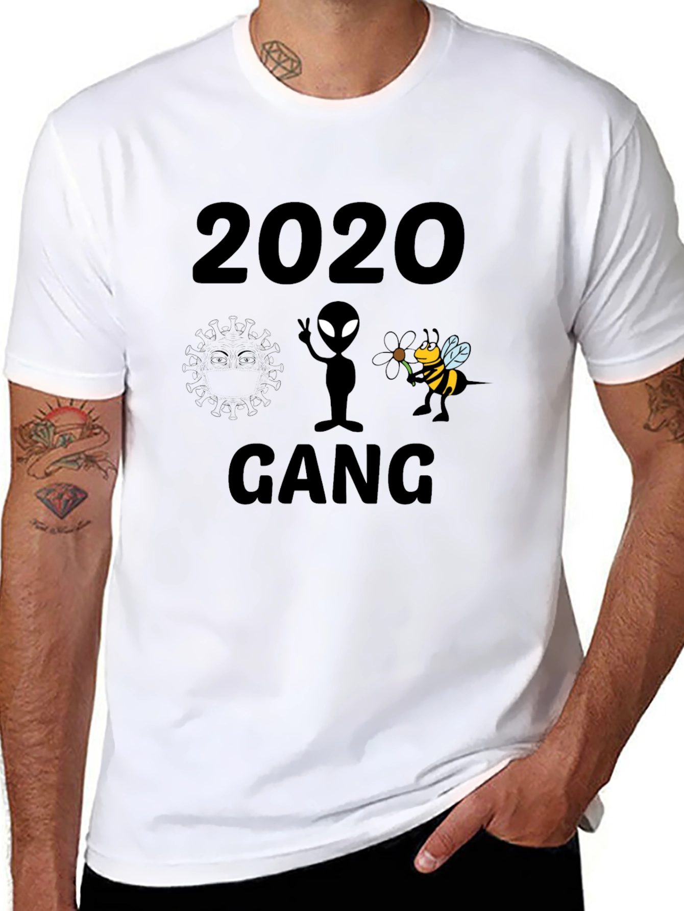 2020 Gang Graphic Tee - Unique Design