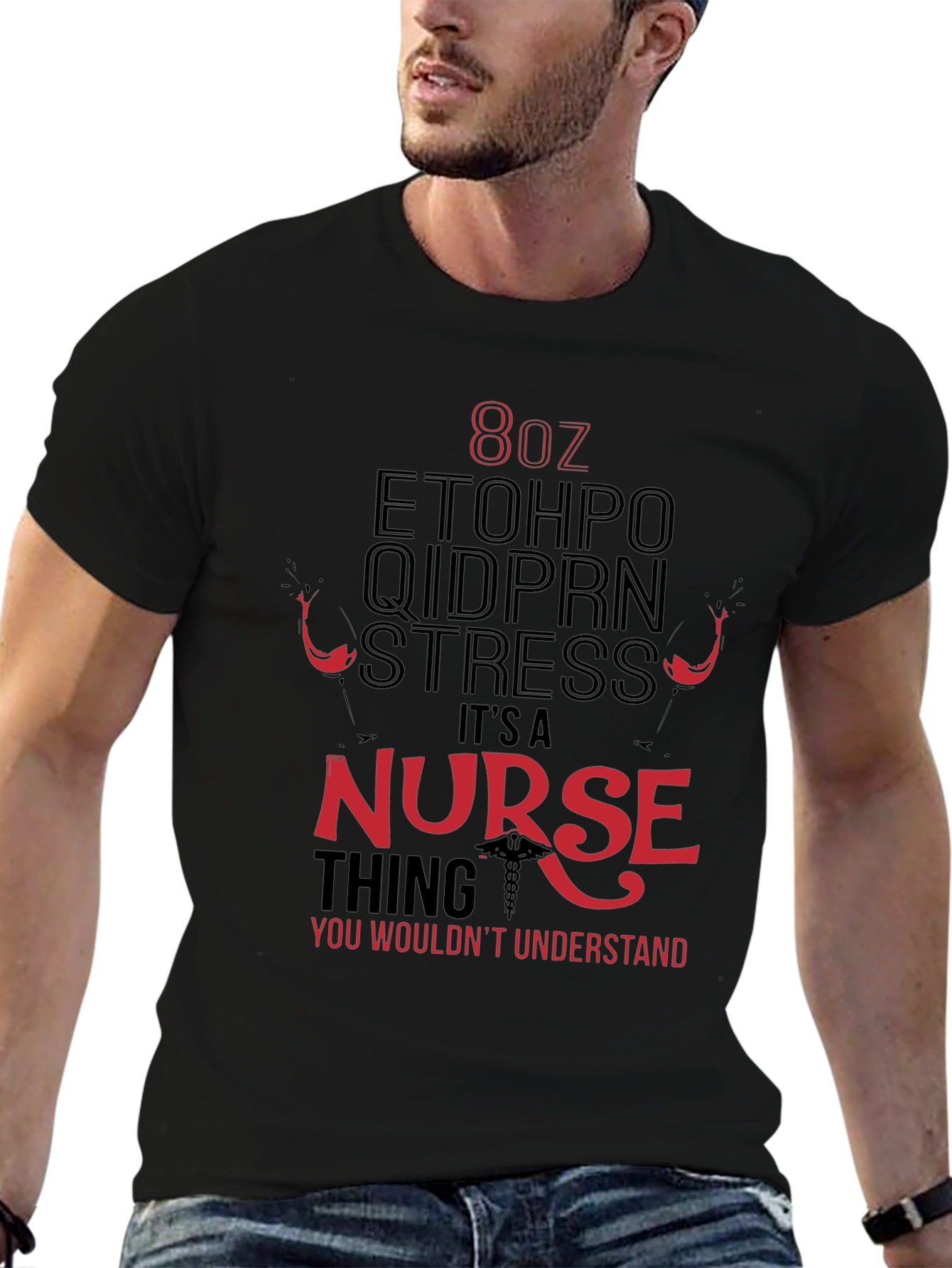 Nurse Themed Graphic T-Shirt