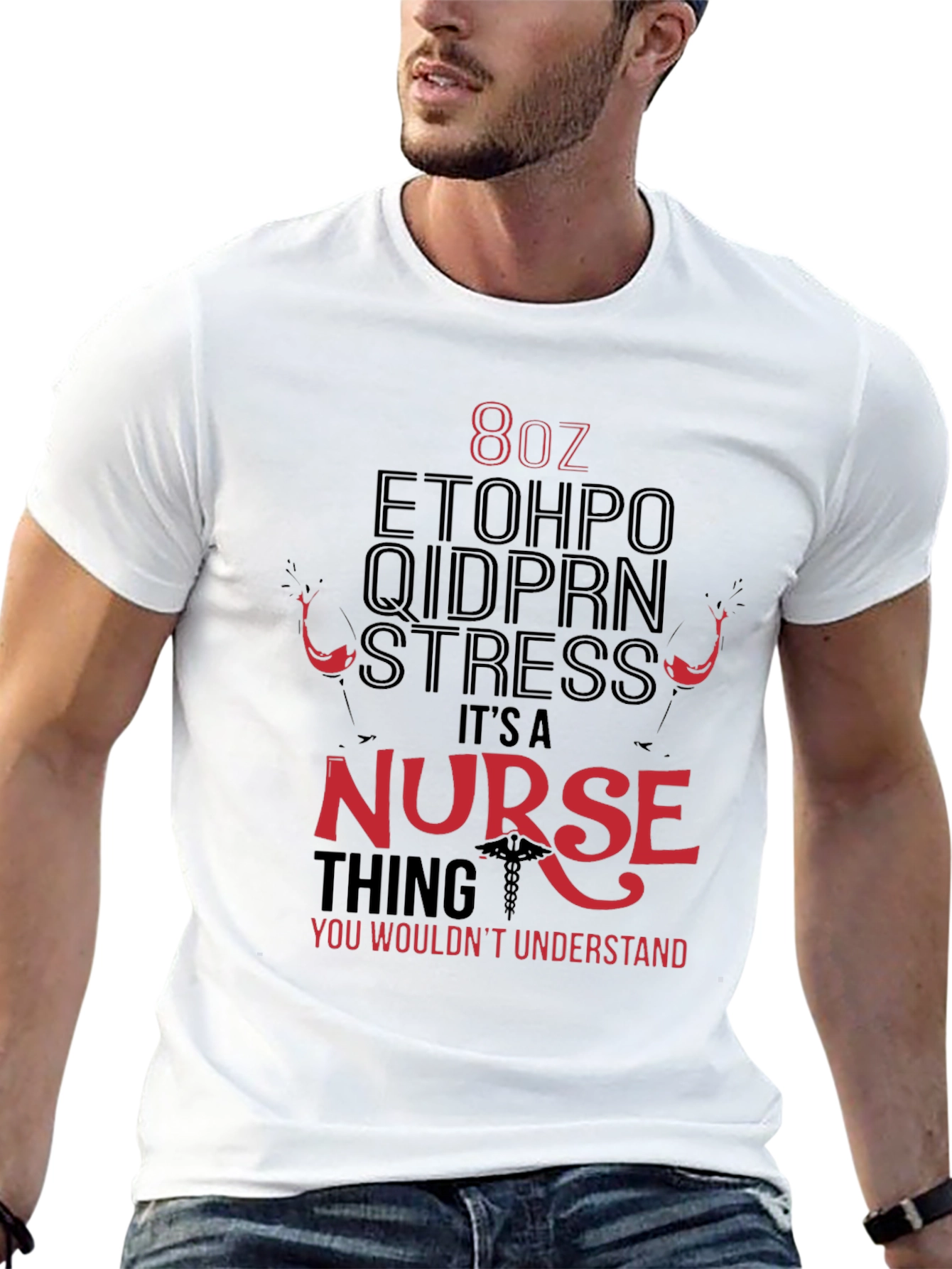 Nurse Themed Graphic T-Shirt