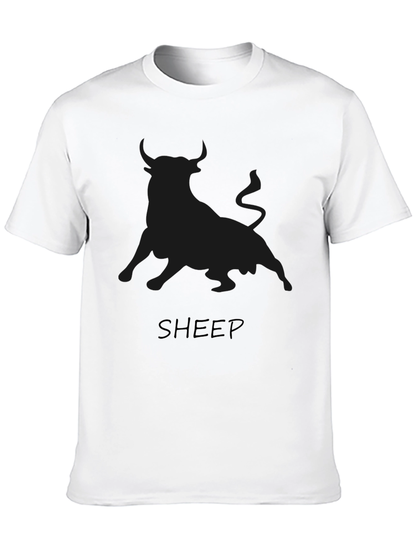 Black Bull Graphic T-Shirt - Mens Crew Neck Tee
