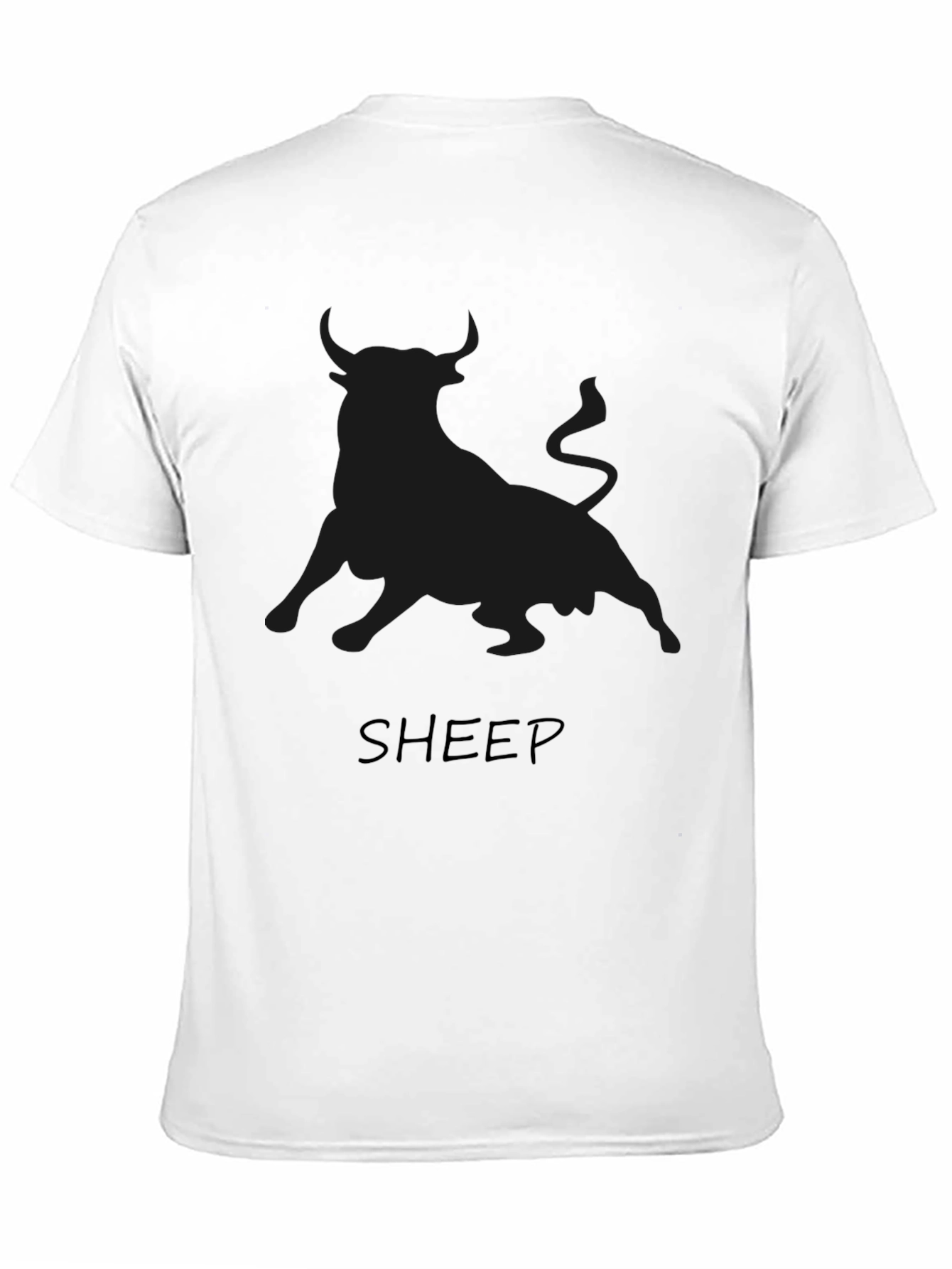 Black Bull Graphic T-Shirt - Mens Crew Neck Tee