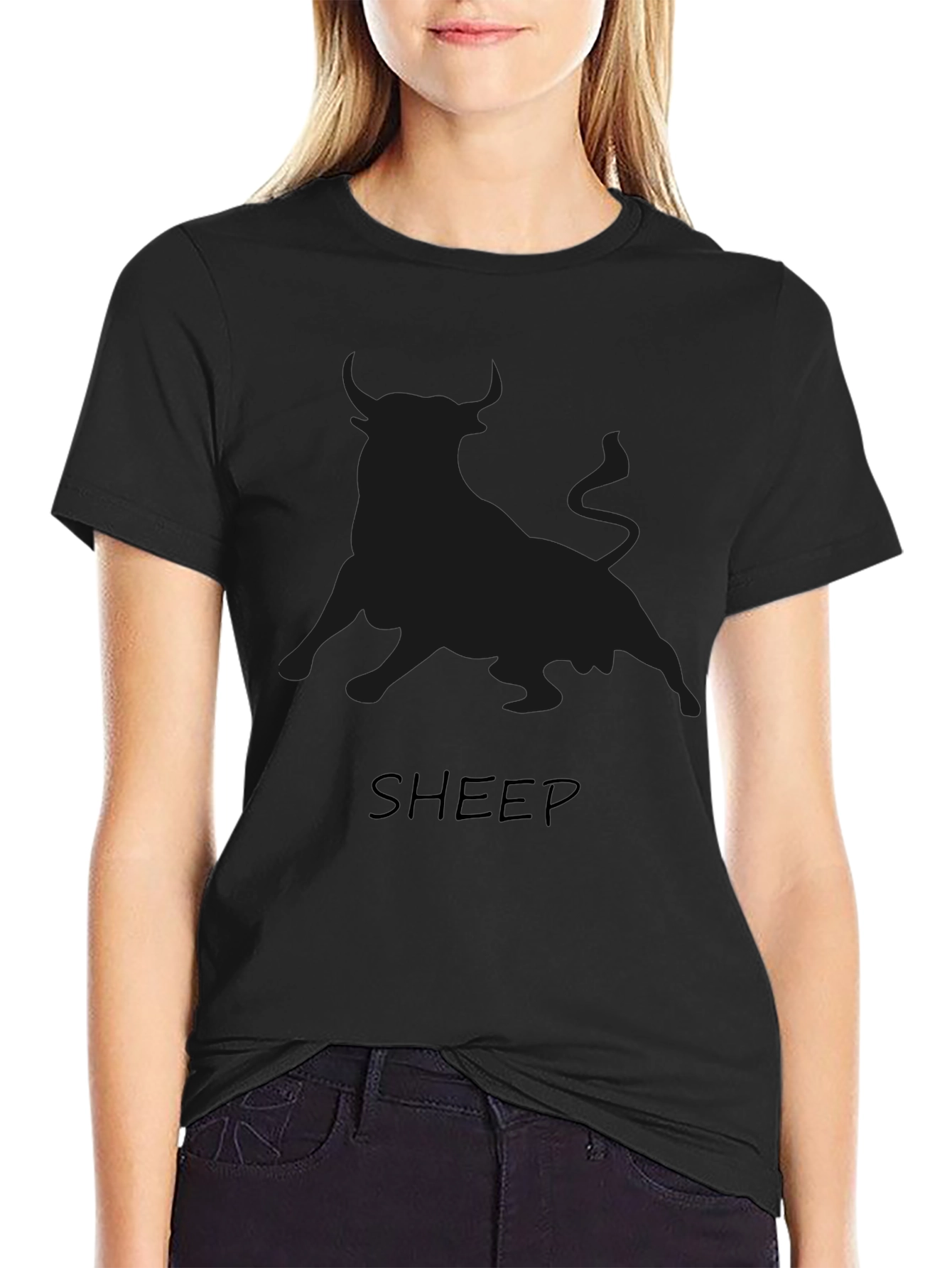 Black Bull Graphic T-Shirt - Mens Crew Neck Tee