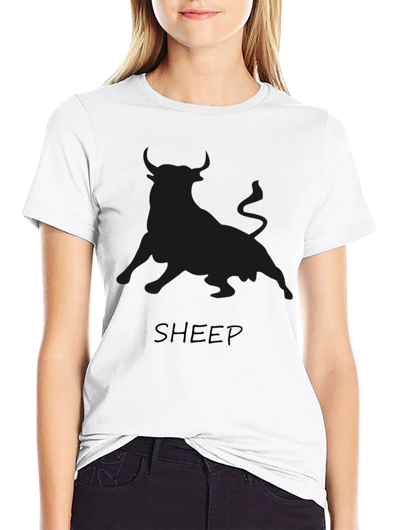 Black Bull Graphic T-Shirt - Mens Crew Neck Tee