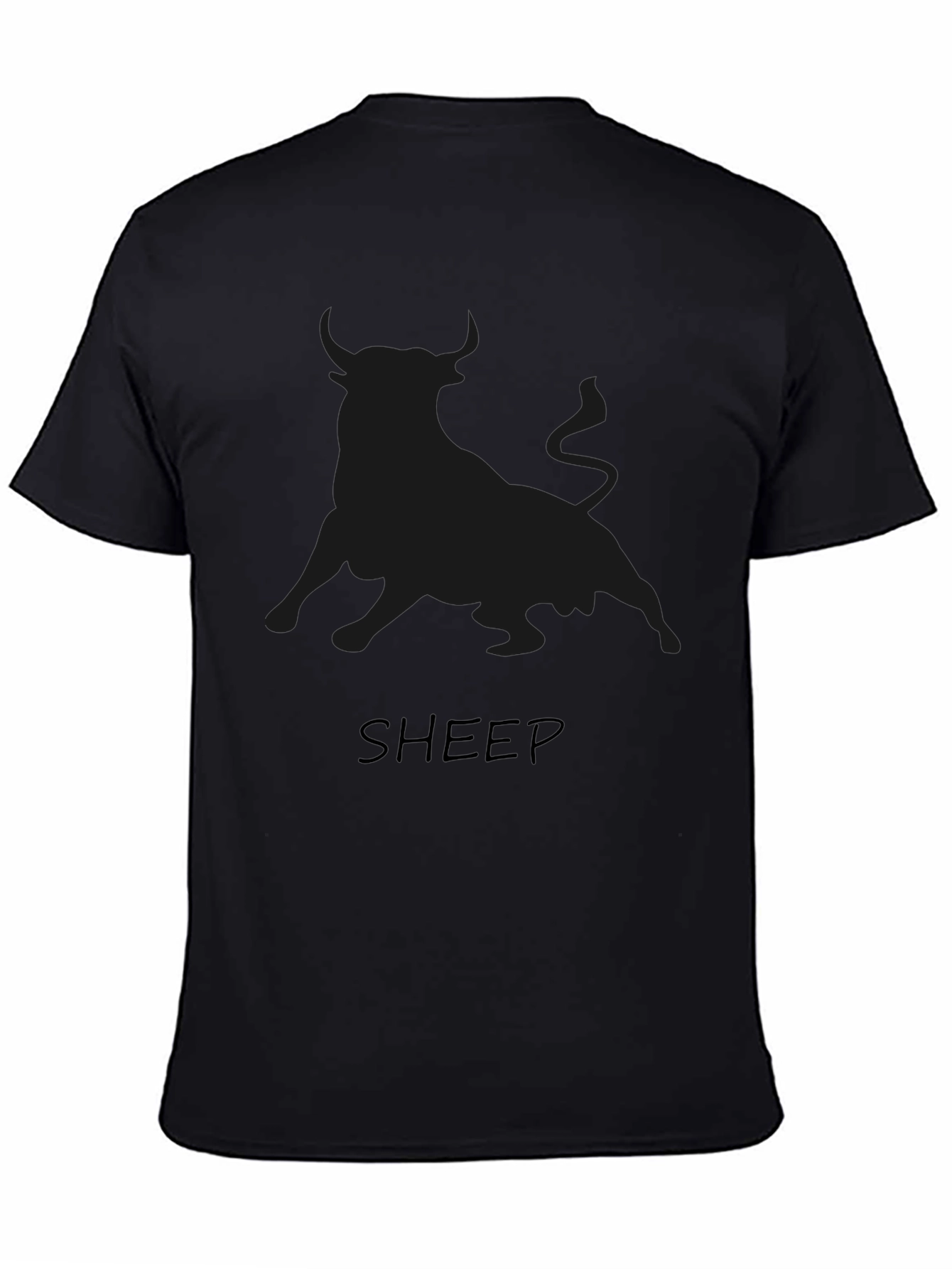 Black Bull Graphic T-Shirt - Mens Crew Neck Tee