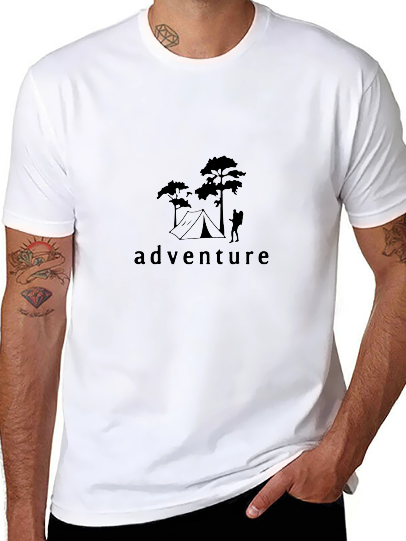 Adventure Awaits Black T-Shirt