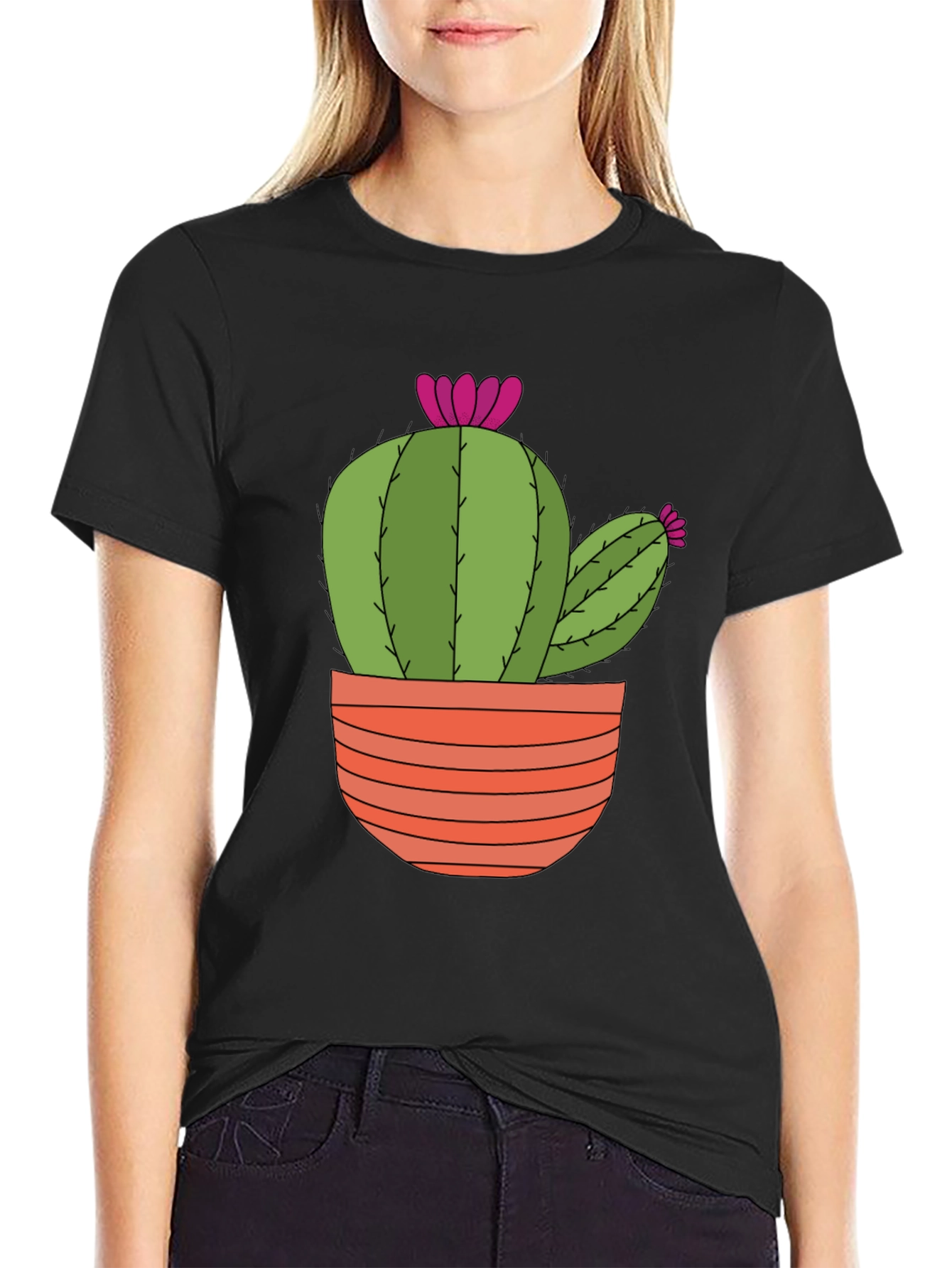 Cactus T-Shirt: Trendy Potted Plant Tee