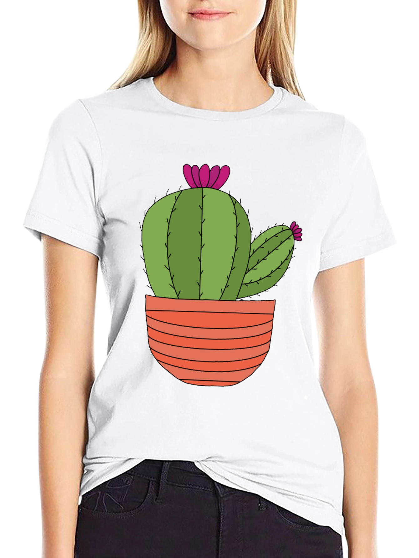 Cactus T-Shirt: Trendy Potted Plant Tee
