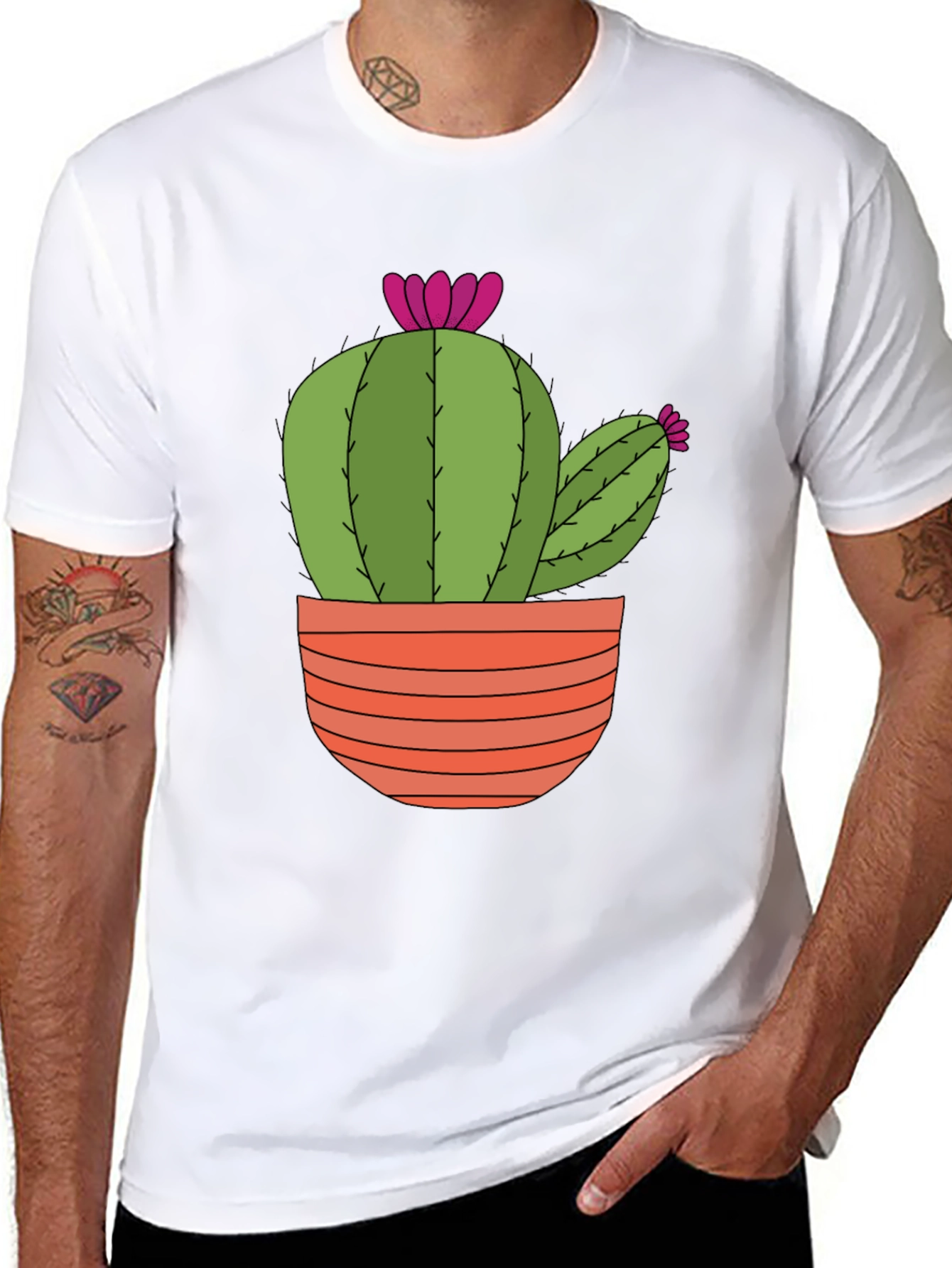 Cactus T-Shirt: Trendy Potted Plant Tee