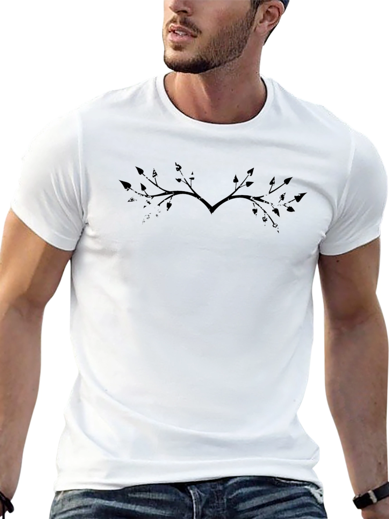 Mens Graphic Tee - Branch and Arrow Design