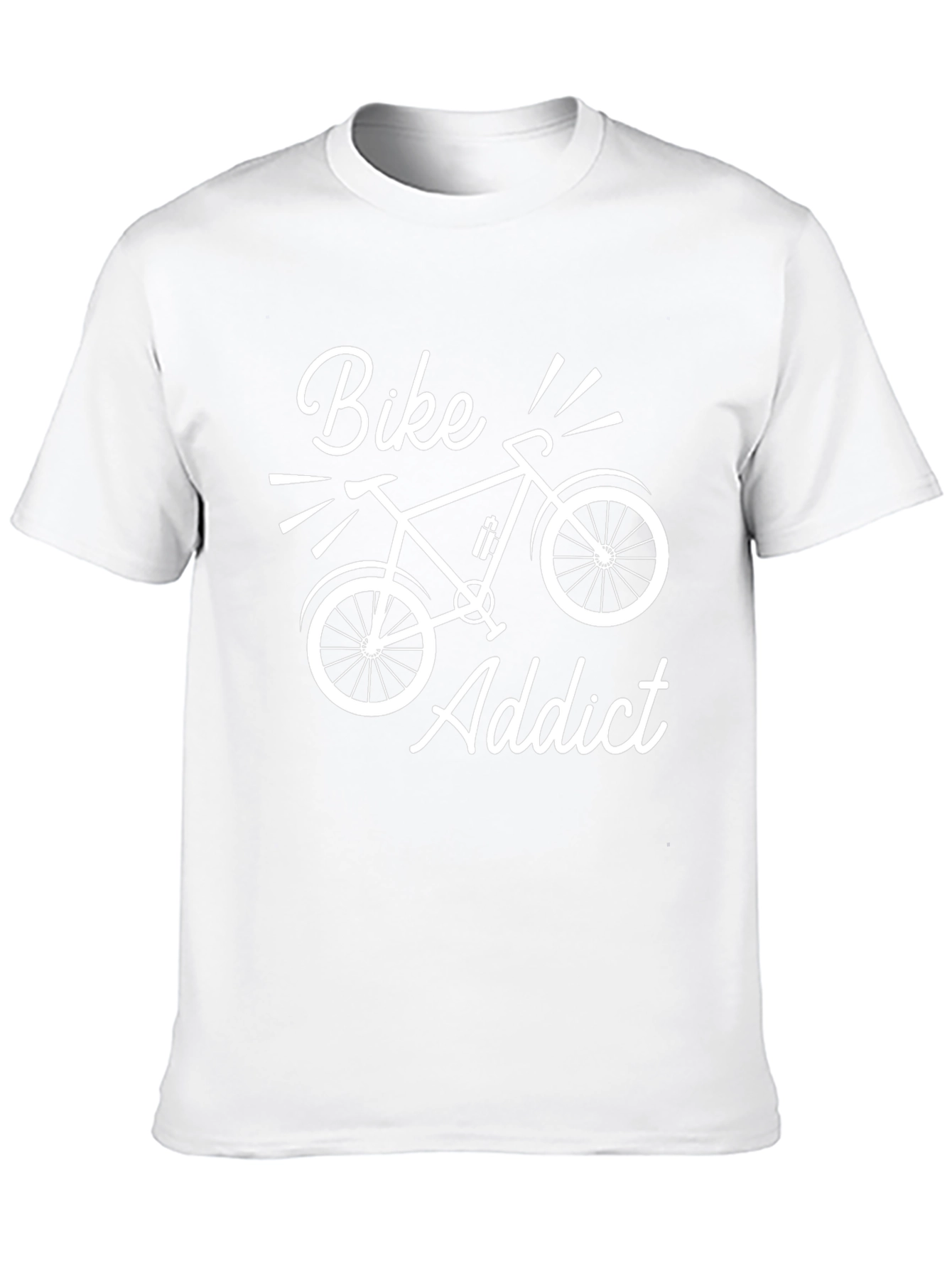 Bike Addict Black T-Shirt - Cycling Enthusiast Tee