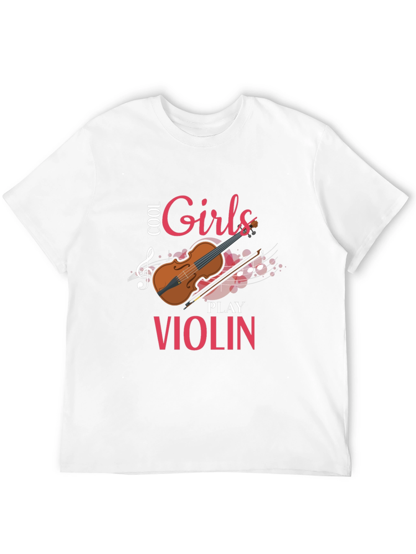 Cool Girls Play Violin Graphic Tee Shirt