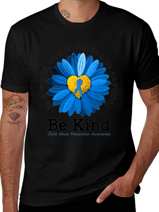 Be Kind Child Abuse Prevention Awareness T-Shirt