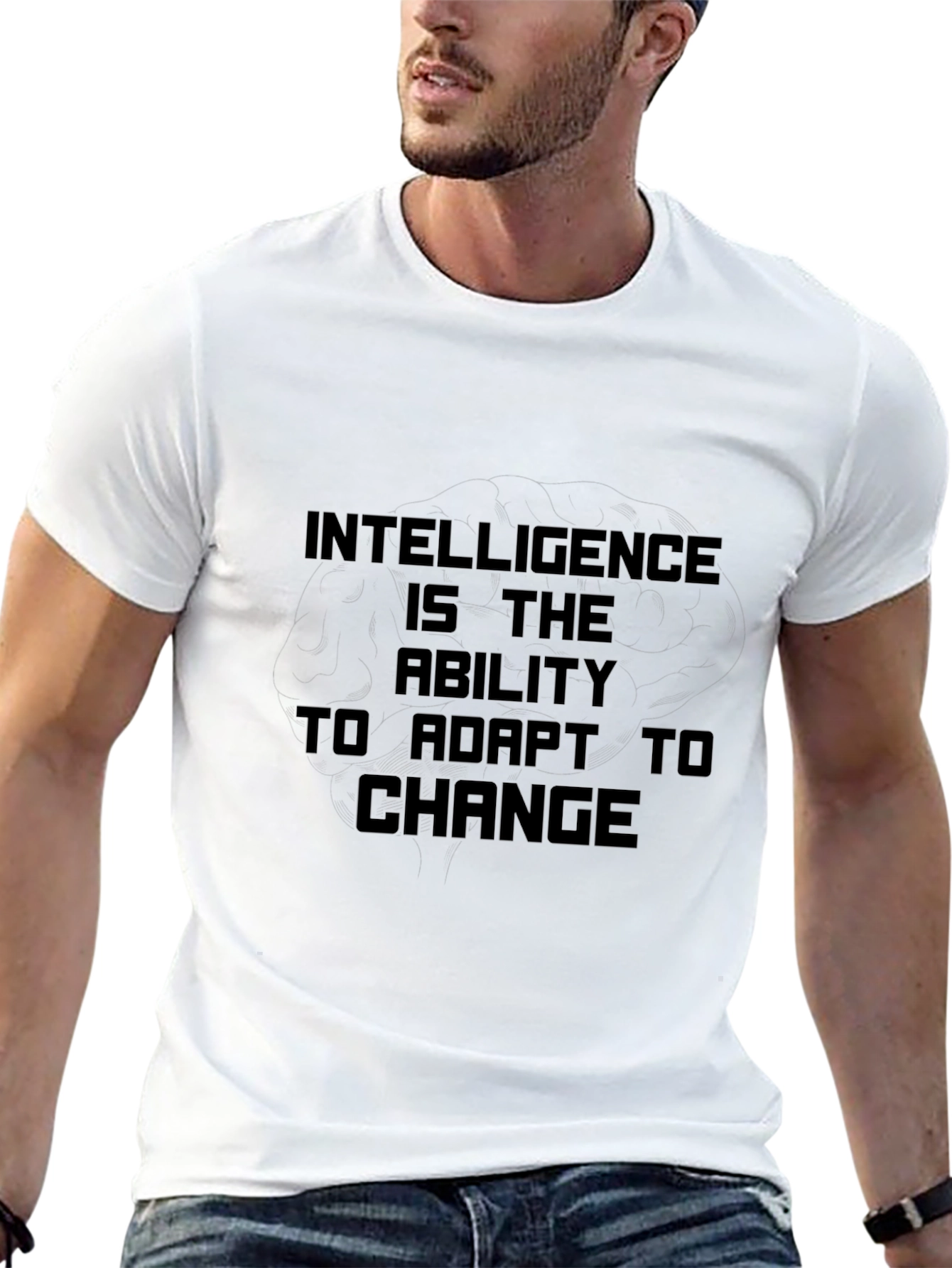 Intelligence is the Ability to Adapt Black T-Shirt