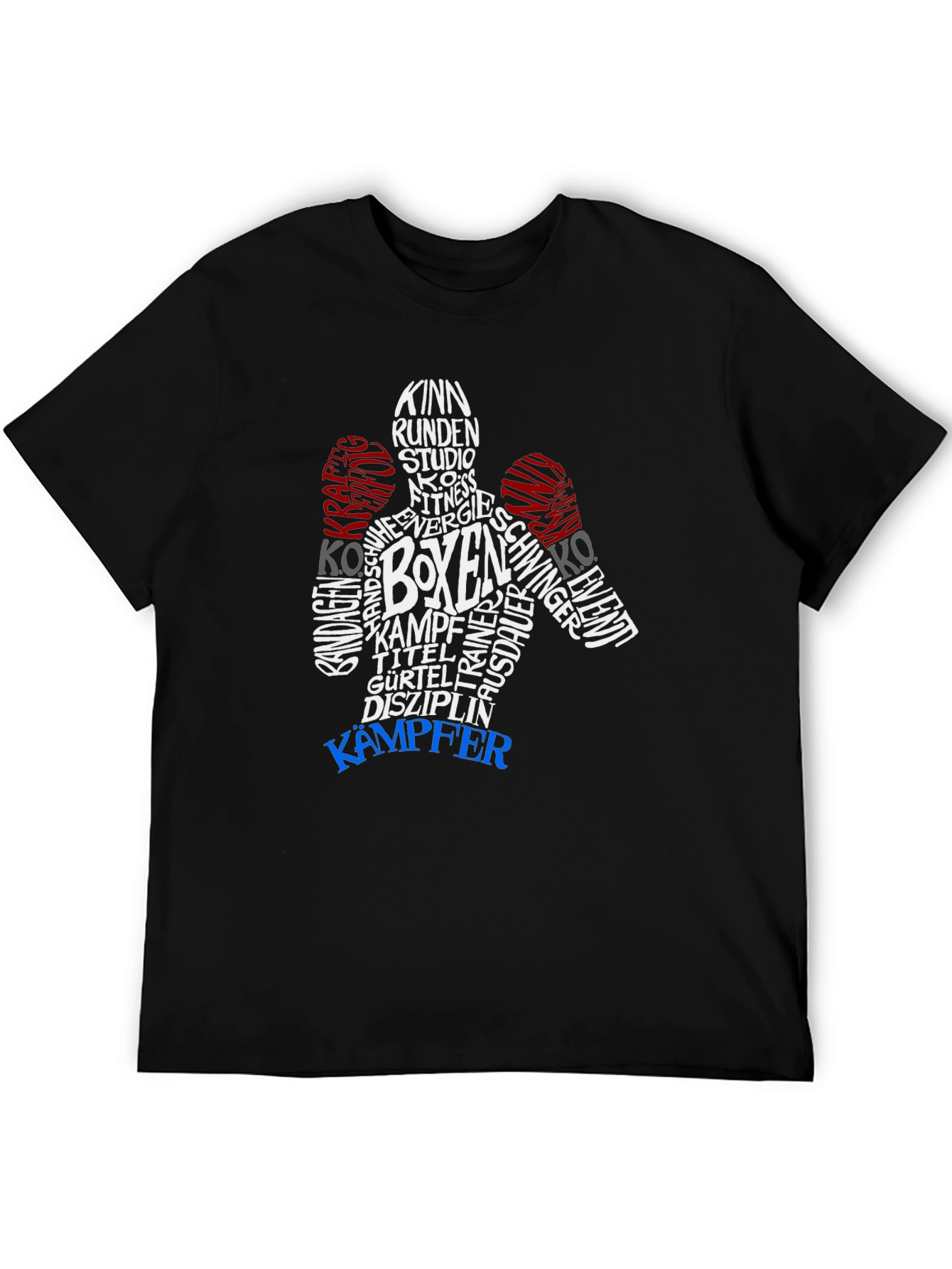 Boxer Word Art Graphic T-Shirt