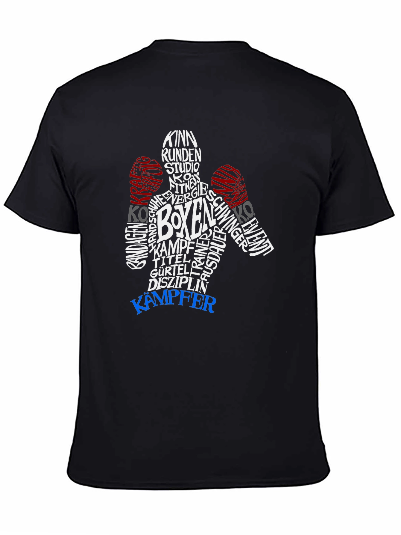 Boxer Word Art Graphic T-Shirt