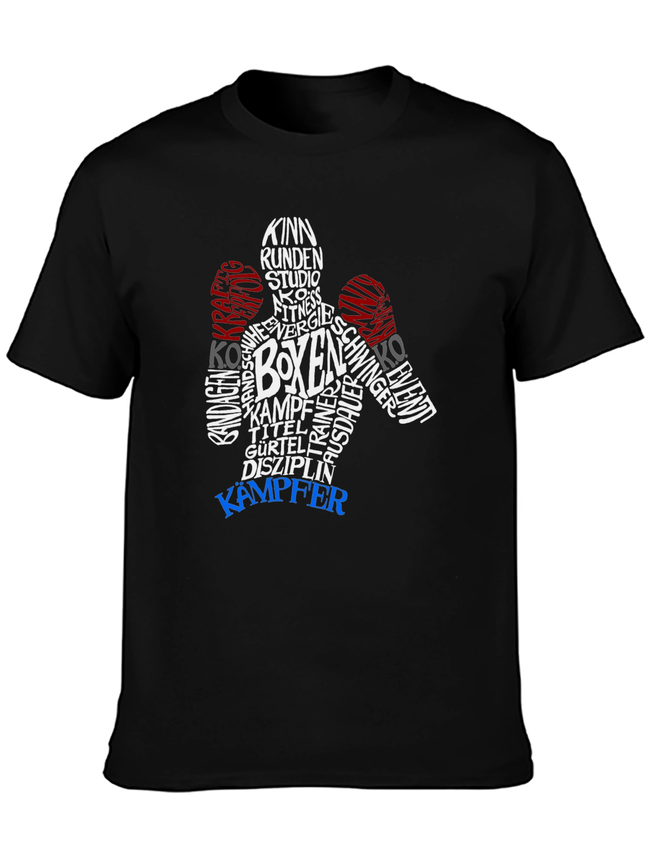 Boxer Word Art Graphic T-Shirt