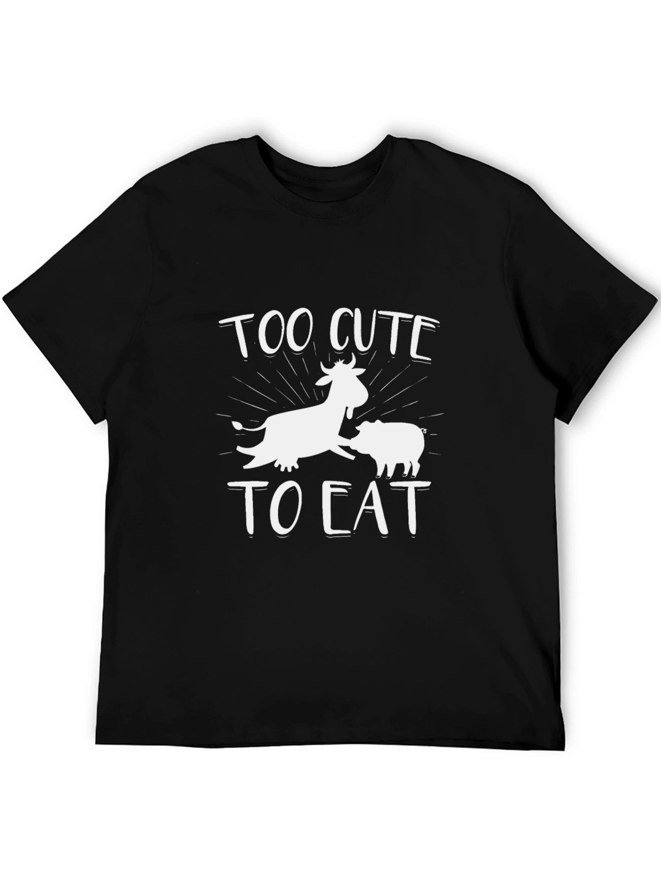 Cute Vegan T-Shirt - Too Cute to Eat