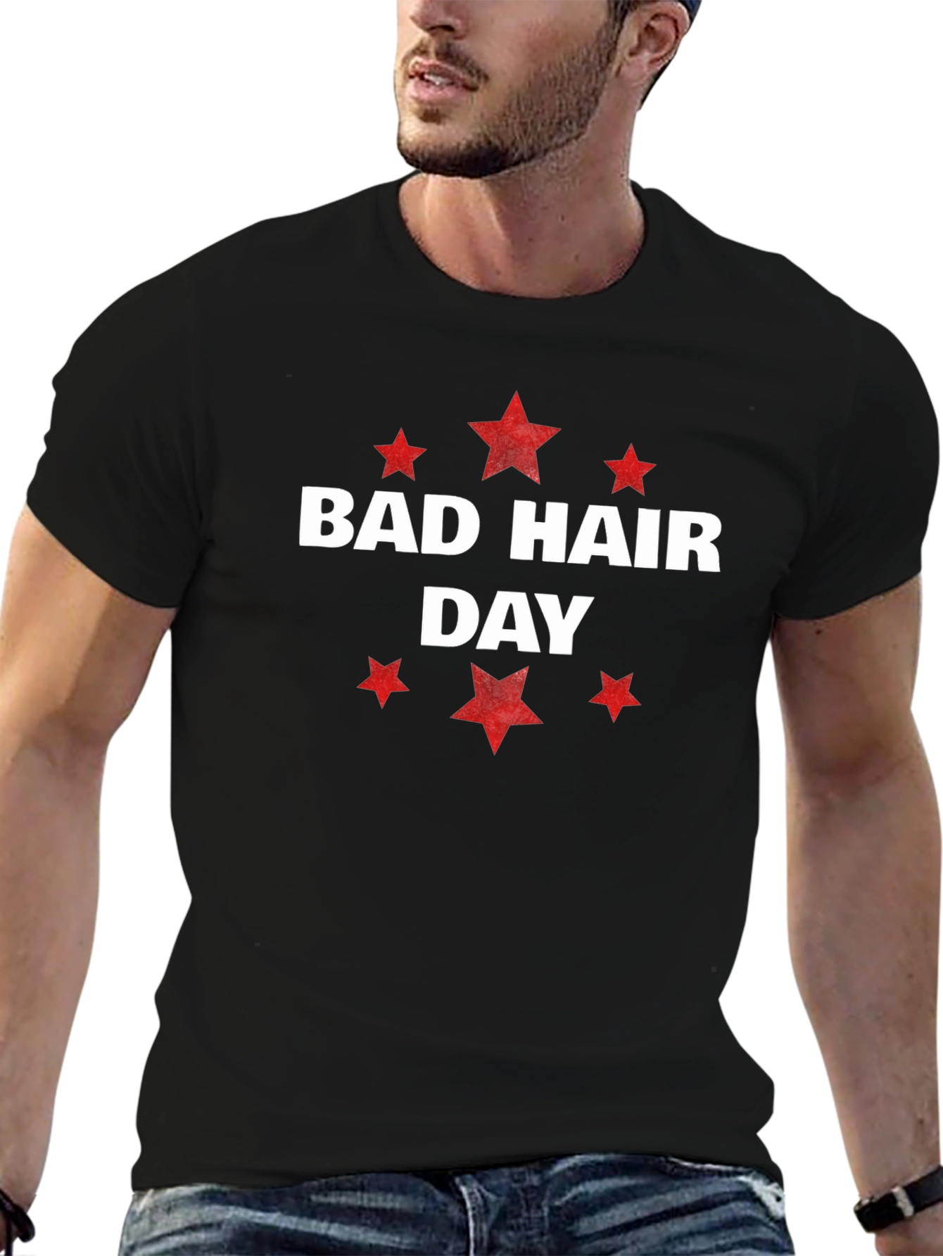 Bad Hair Day Graphic Tee - Unisex Cotton T-Shirt